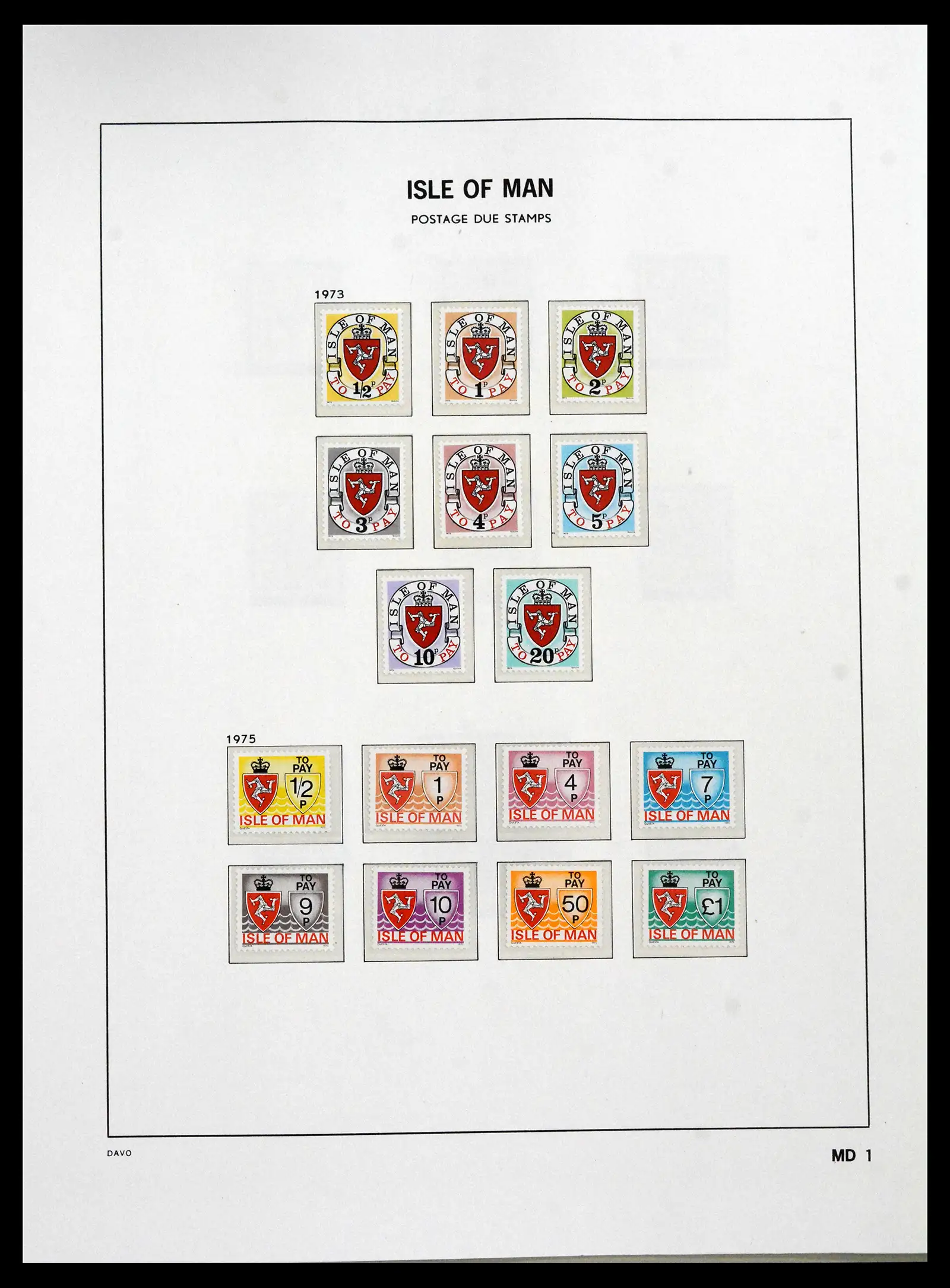 41667 0058 - Stamp collection 41667 Isle of Man complete 1973-2000.
