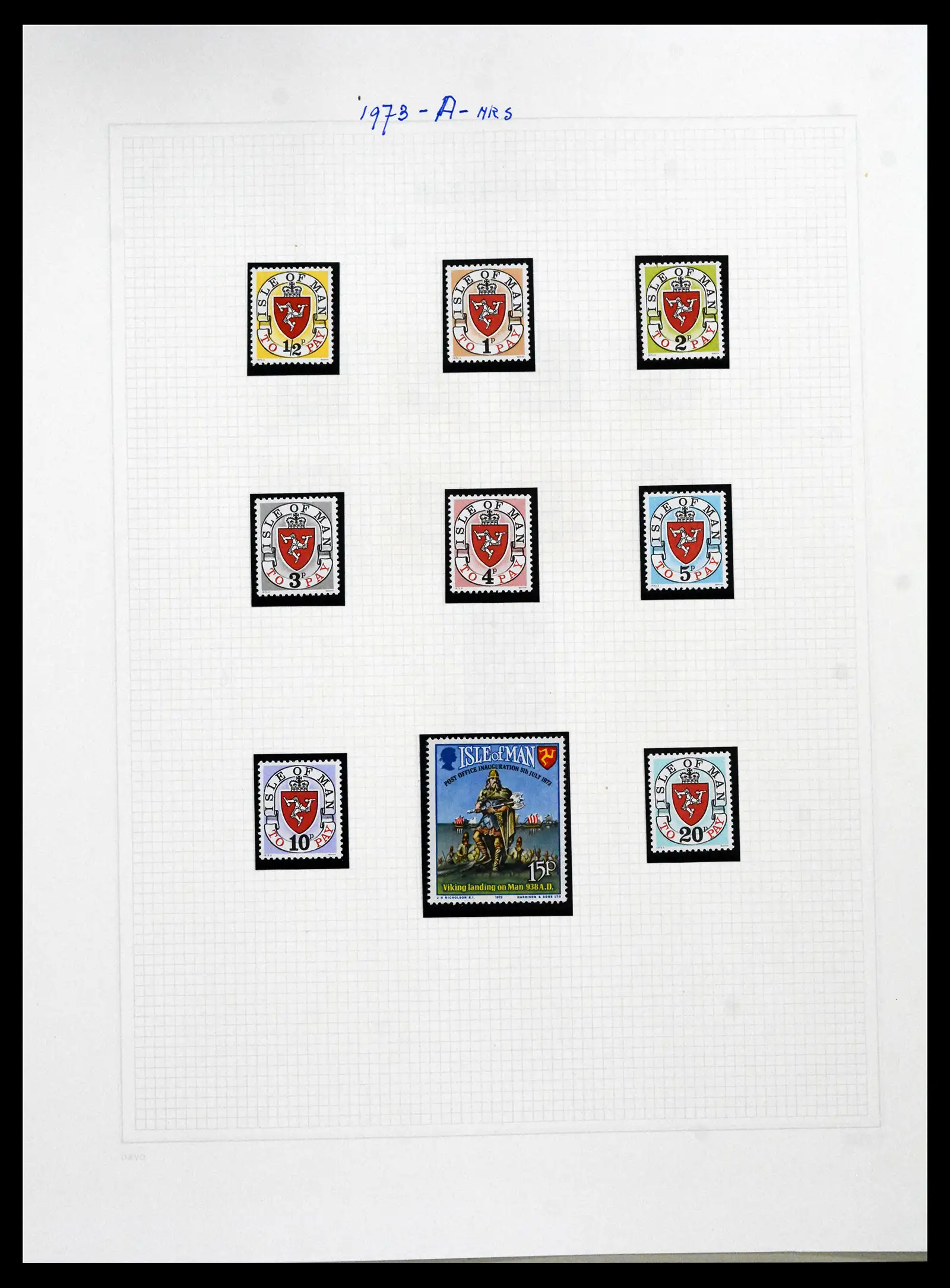 41667 0059 - Stamp collection 41667 Isle of Man complete 1973-2000.