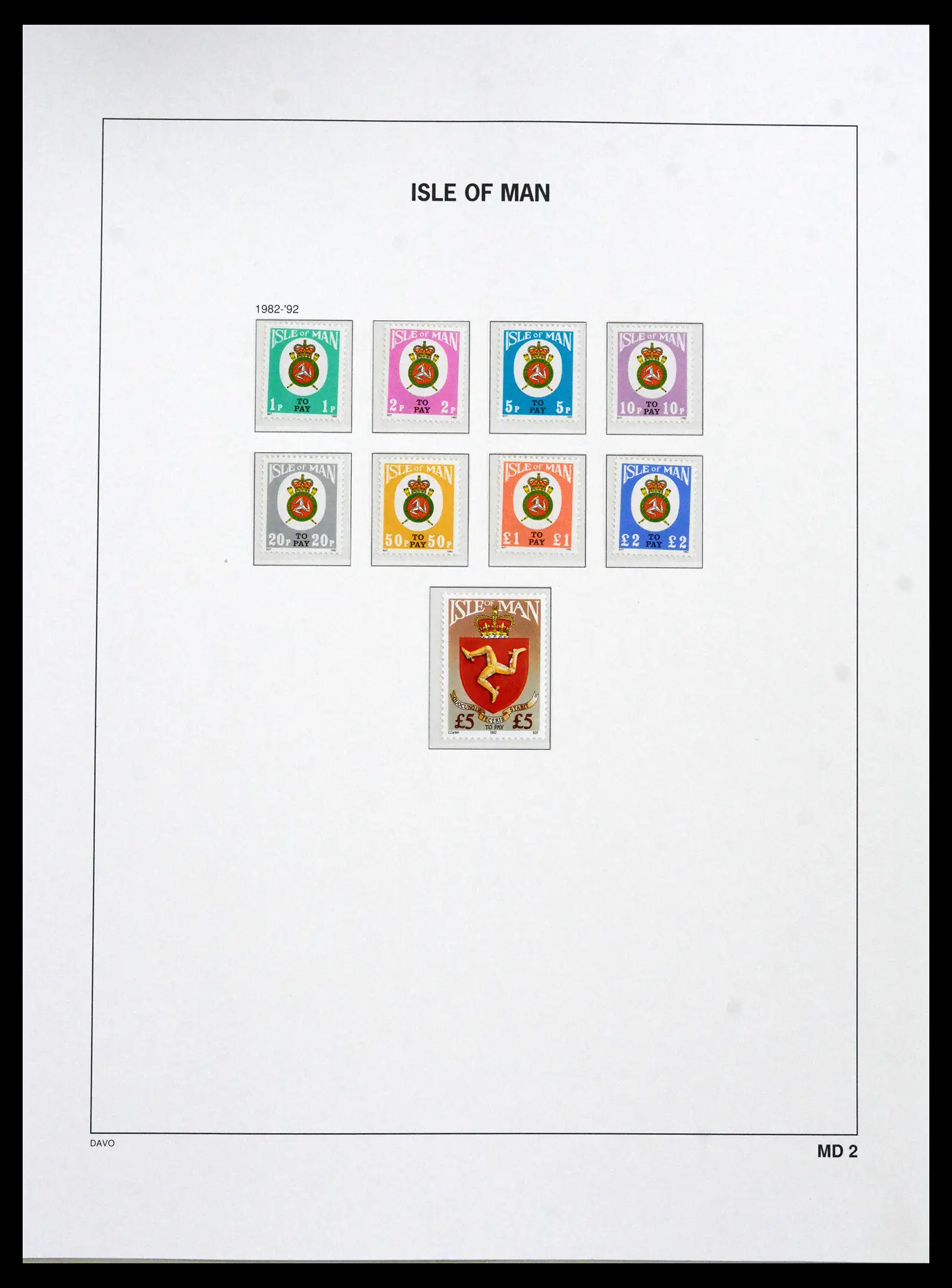 41667 0060 - Stamp collection 41667 Isle of Man complete 1973-2000.