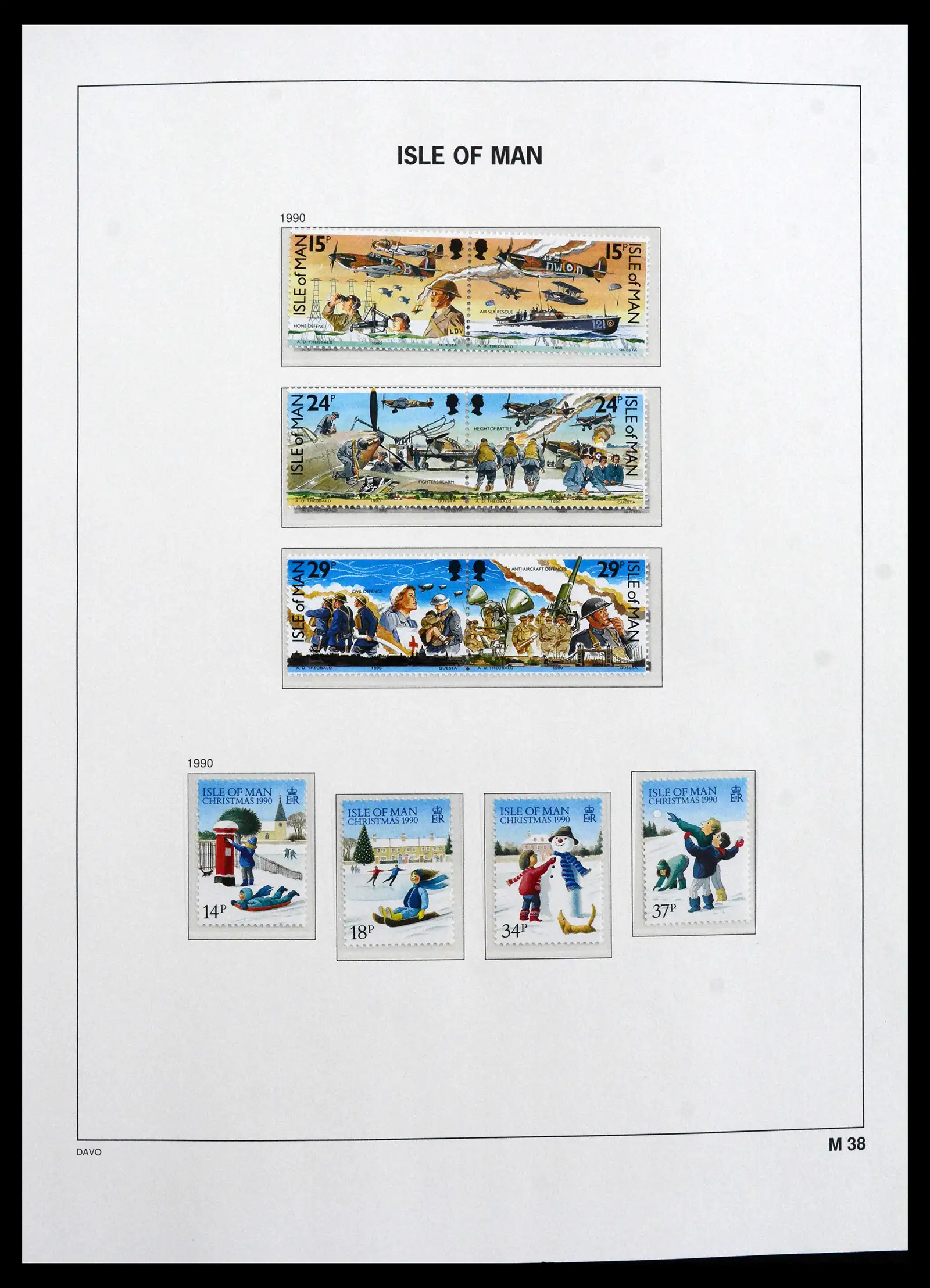 41667 0063 - Stamp collection 41667 Isle of Man complete 1973-2000.