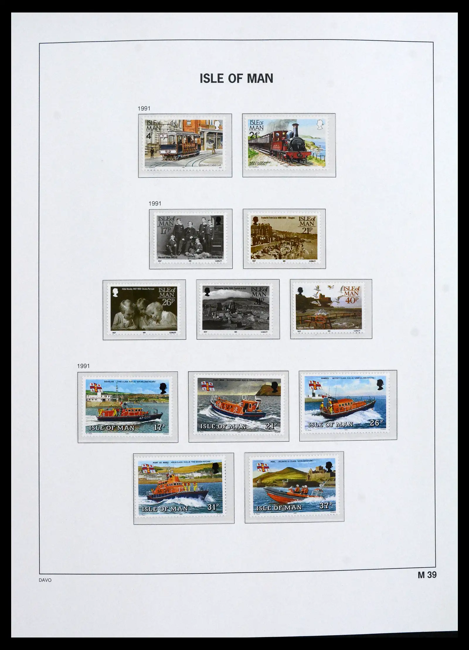41667 0064 - Stamp collection 41667 Isle of Man complete 1973-2000.