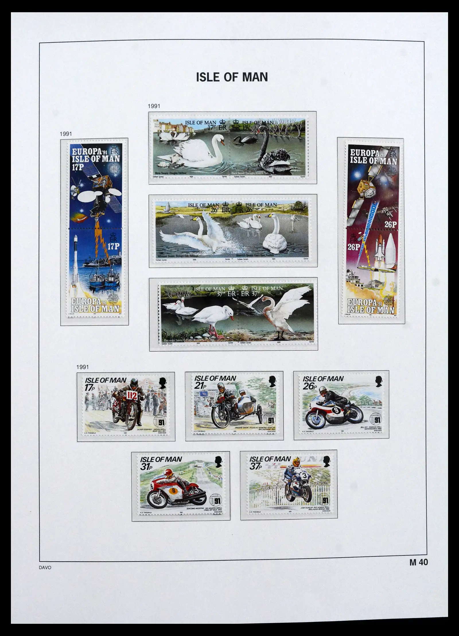 41667 0065 - Stamp collection 41667 Isle of Man complete 1973-2000.