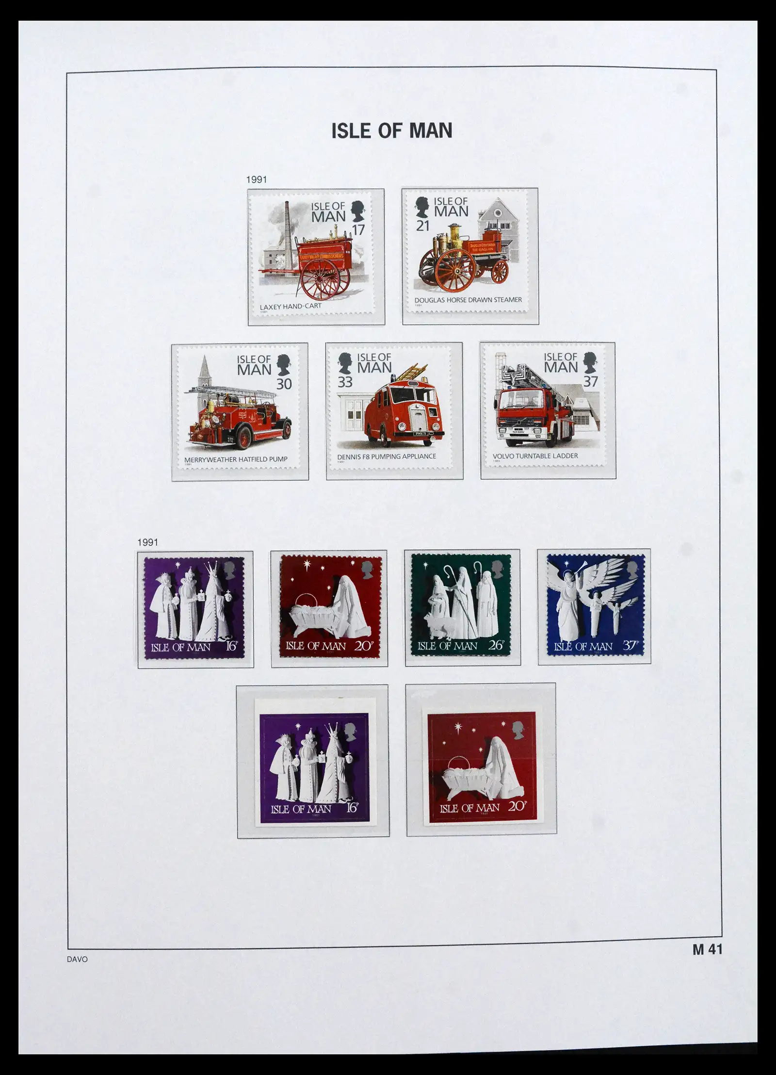 41667 0066 - Stamp collection 41667 Isle of Man complete 1973-2000.