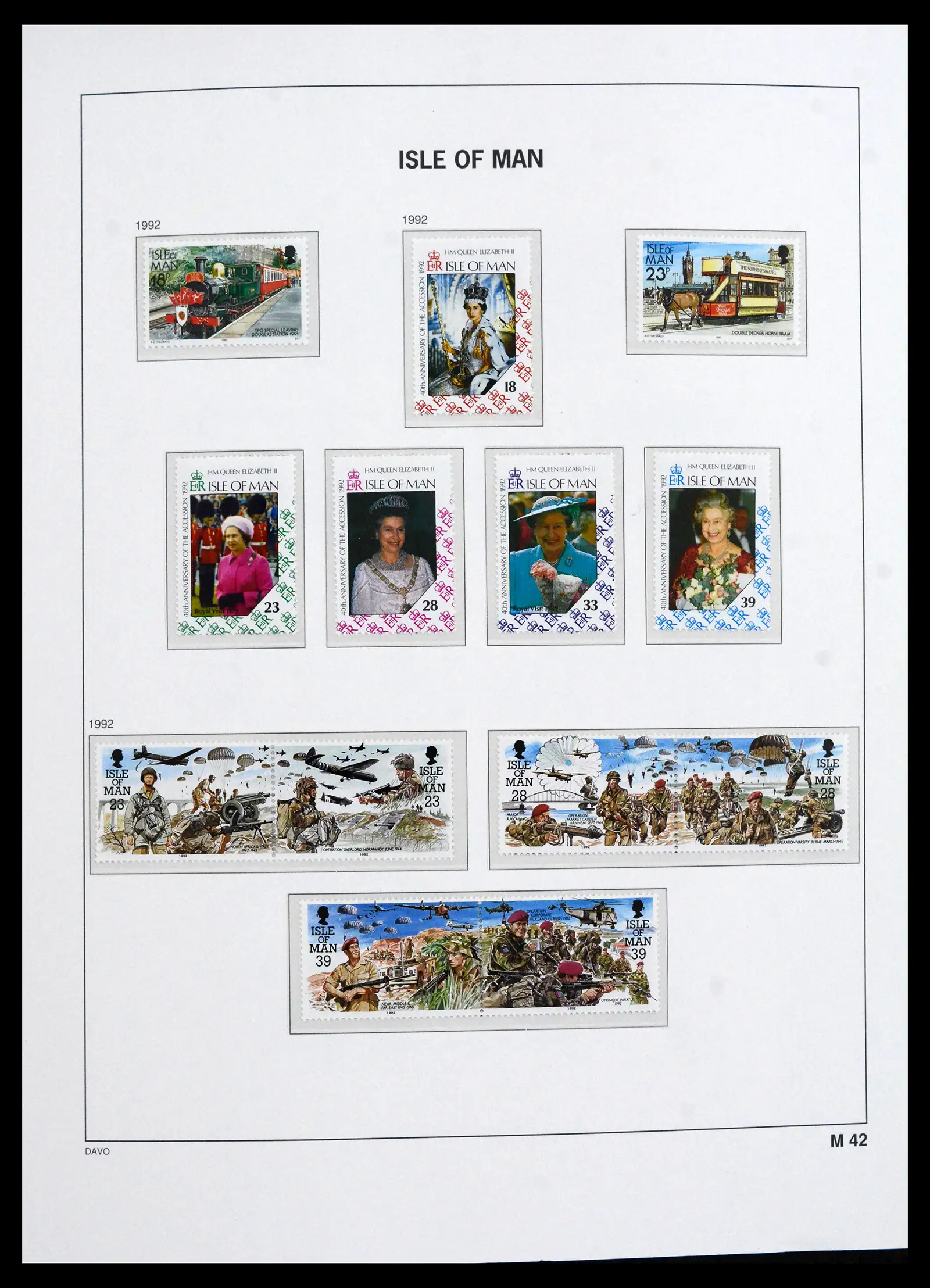 41667 0067 - Stamp collection 41667 Isle of Man complete 1973-2000.