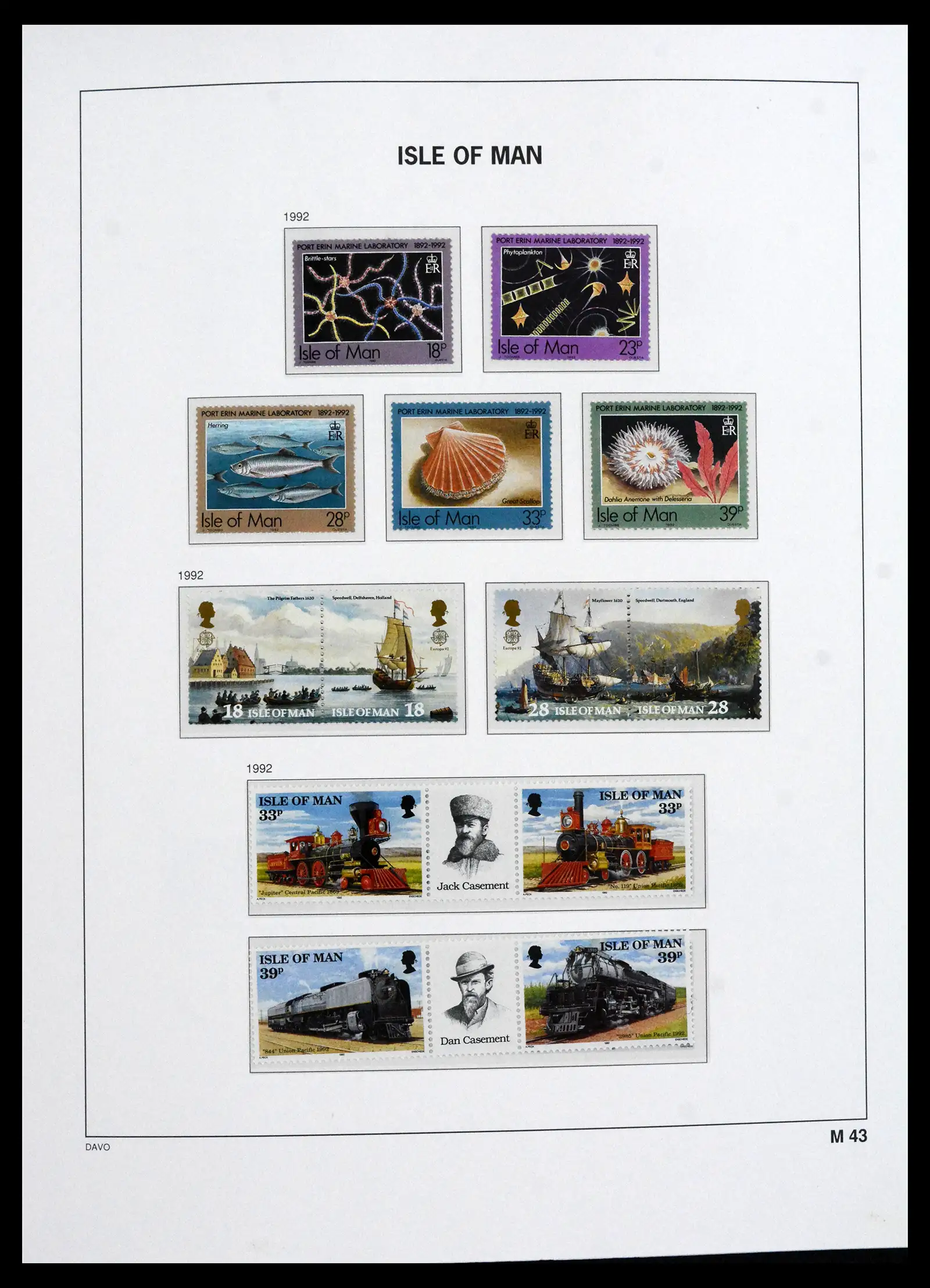 41667 0068 - Stamp collection 41667 Isle of Man complete 1973-2000.