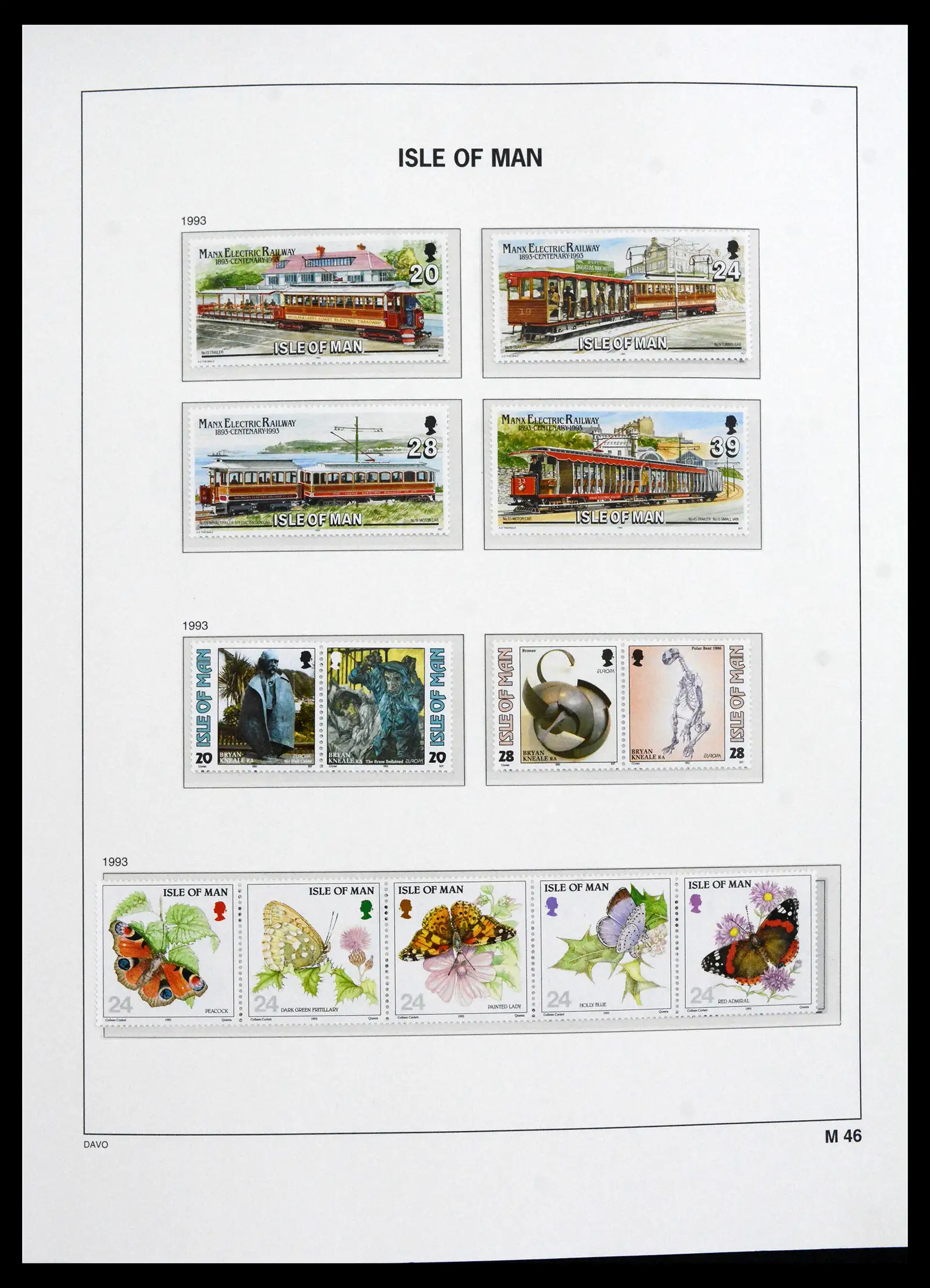 41667 0071 - Stamp collection 41667 Isle of Man complete 1973-2000.