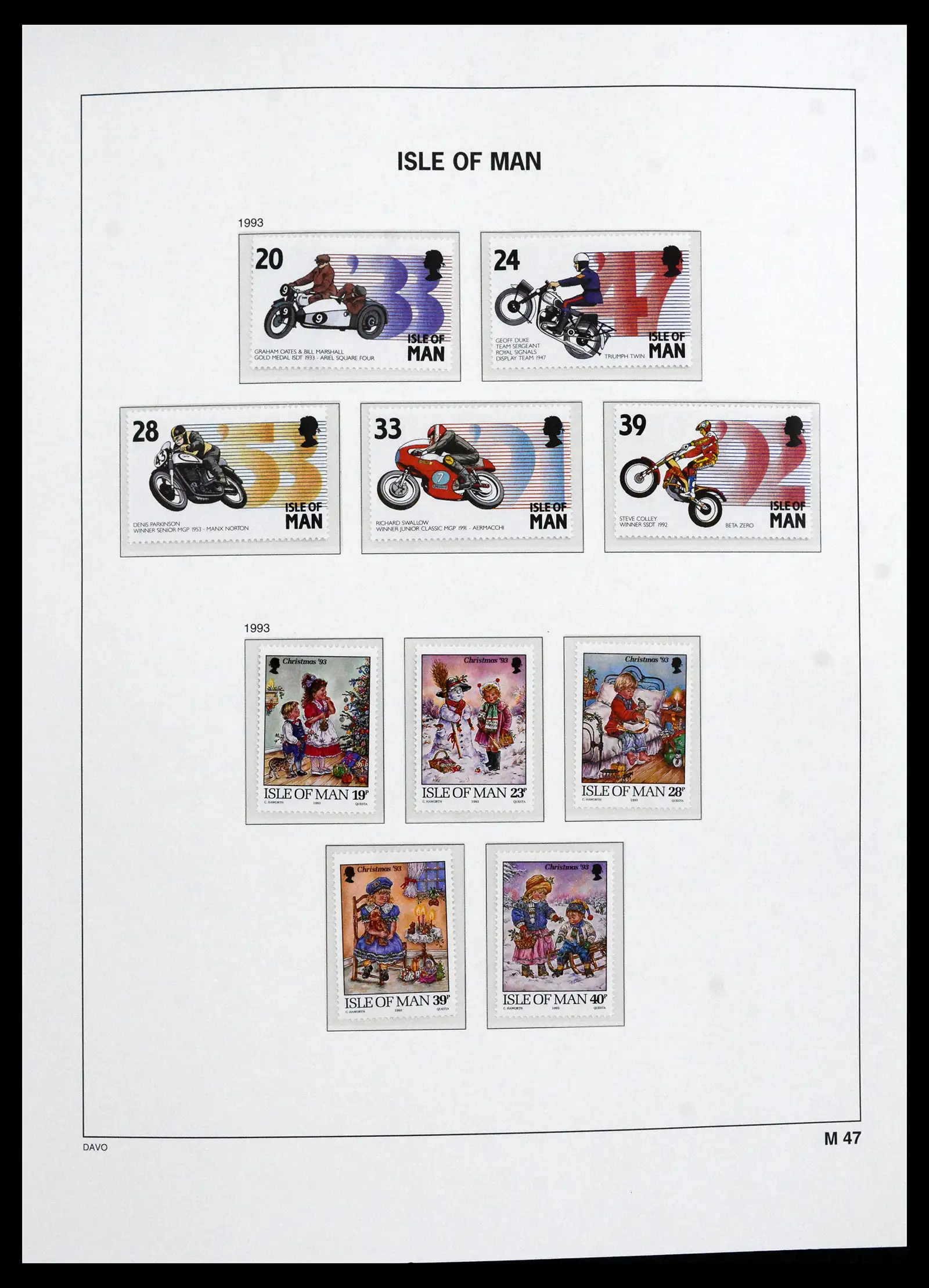41667 0072 - Stamp collection 41667 Isle of Man complete 1973-2000.