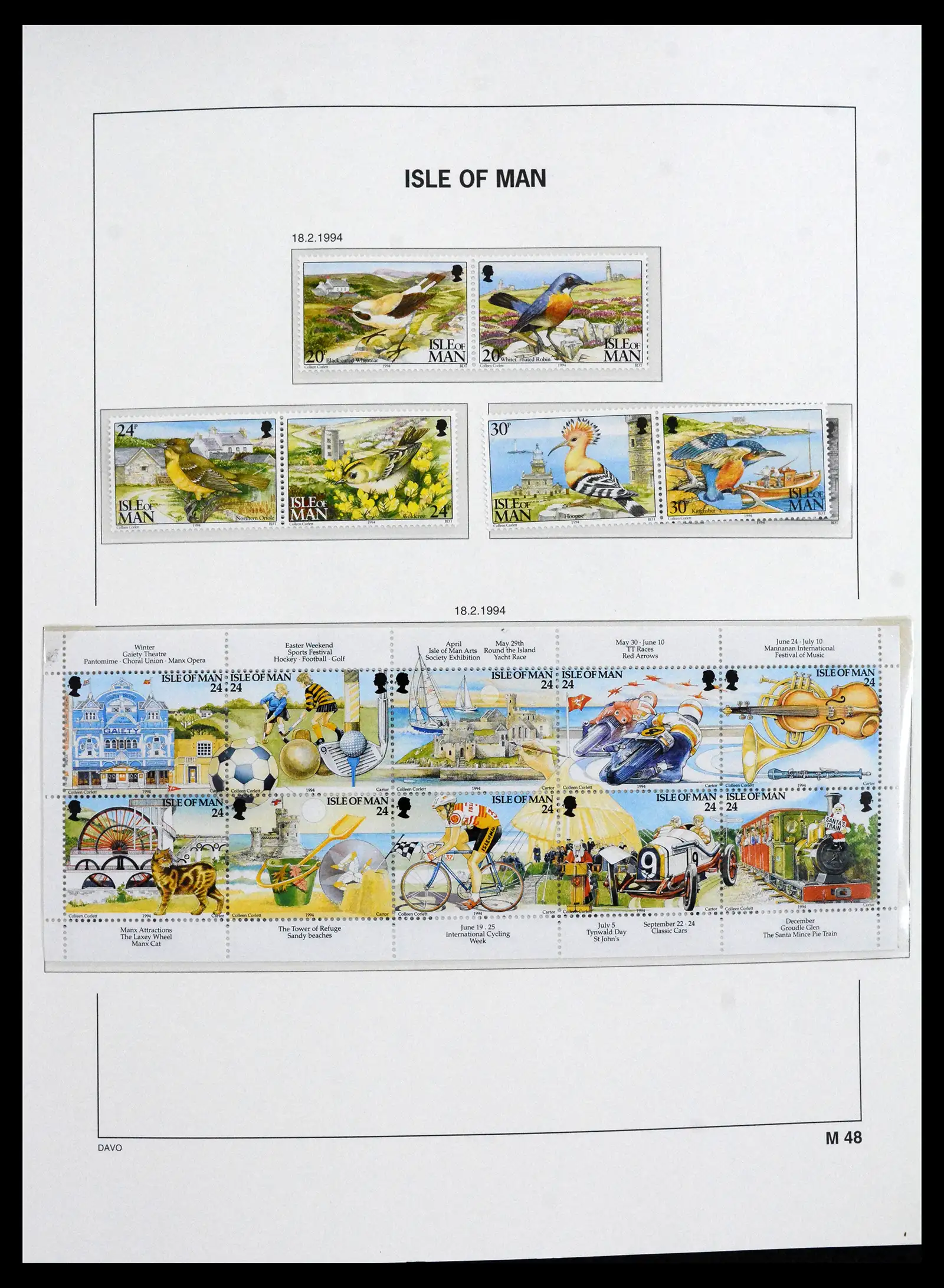 41667 0073 - Stamp collection 41667 Isle of Man complete 1973-2000.