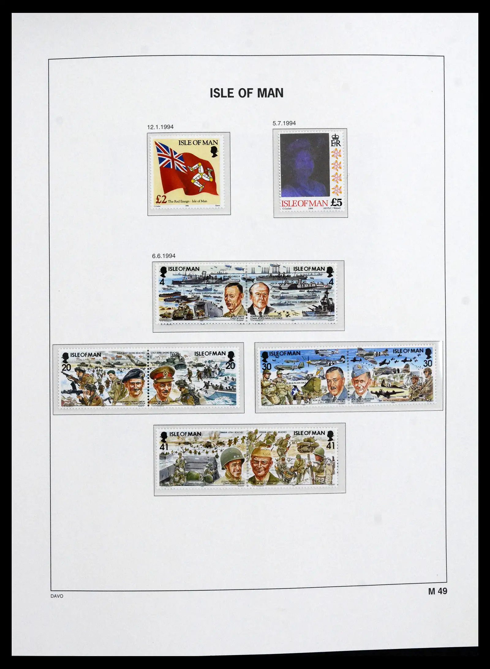 41667 0074 - Stamp collection 41667 Isle of Man complete 1973-2000.