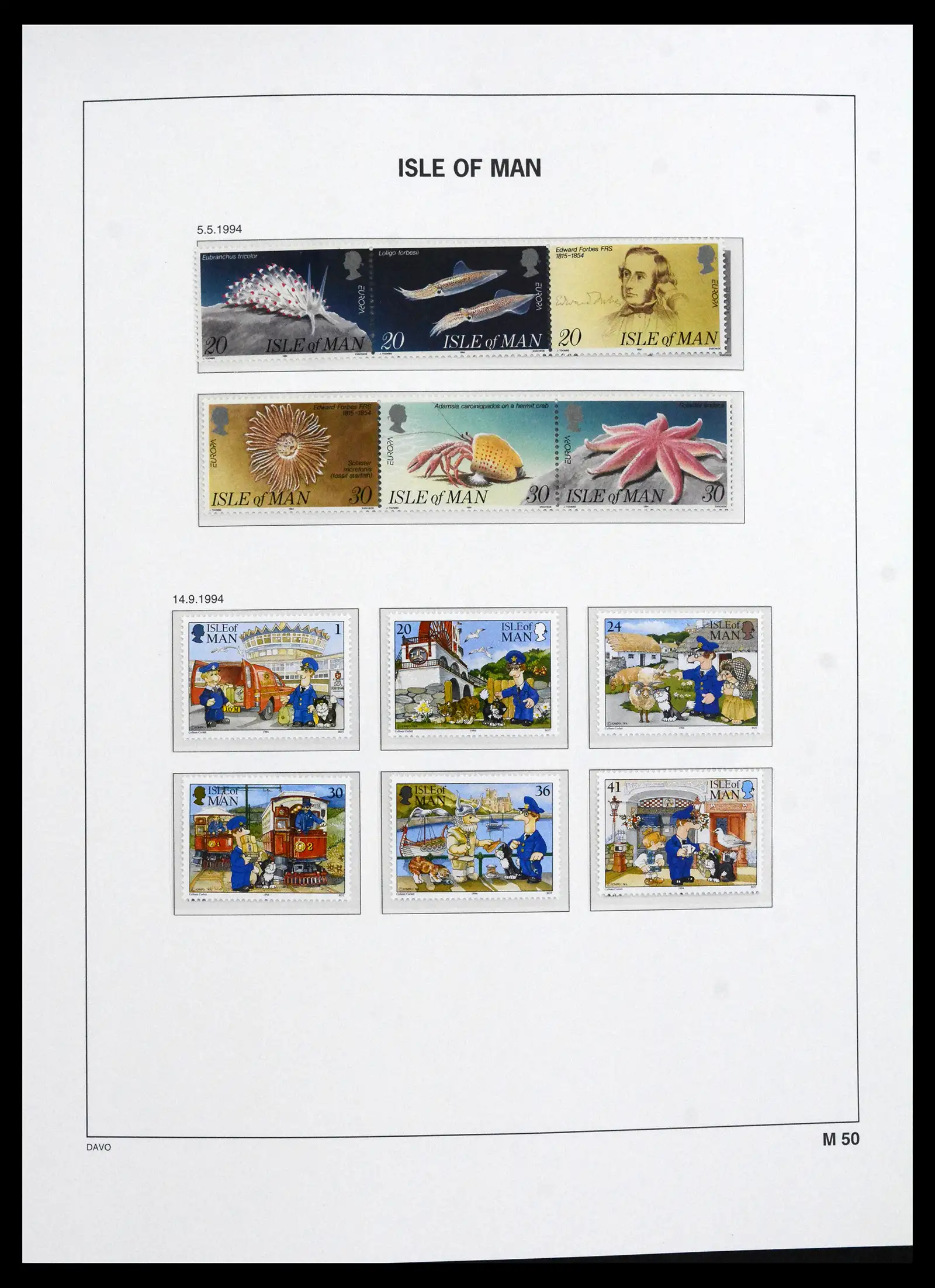 41667 0075 - Stamp collection 41667 Isle of Man complete 1973-2000.