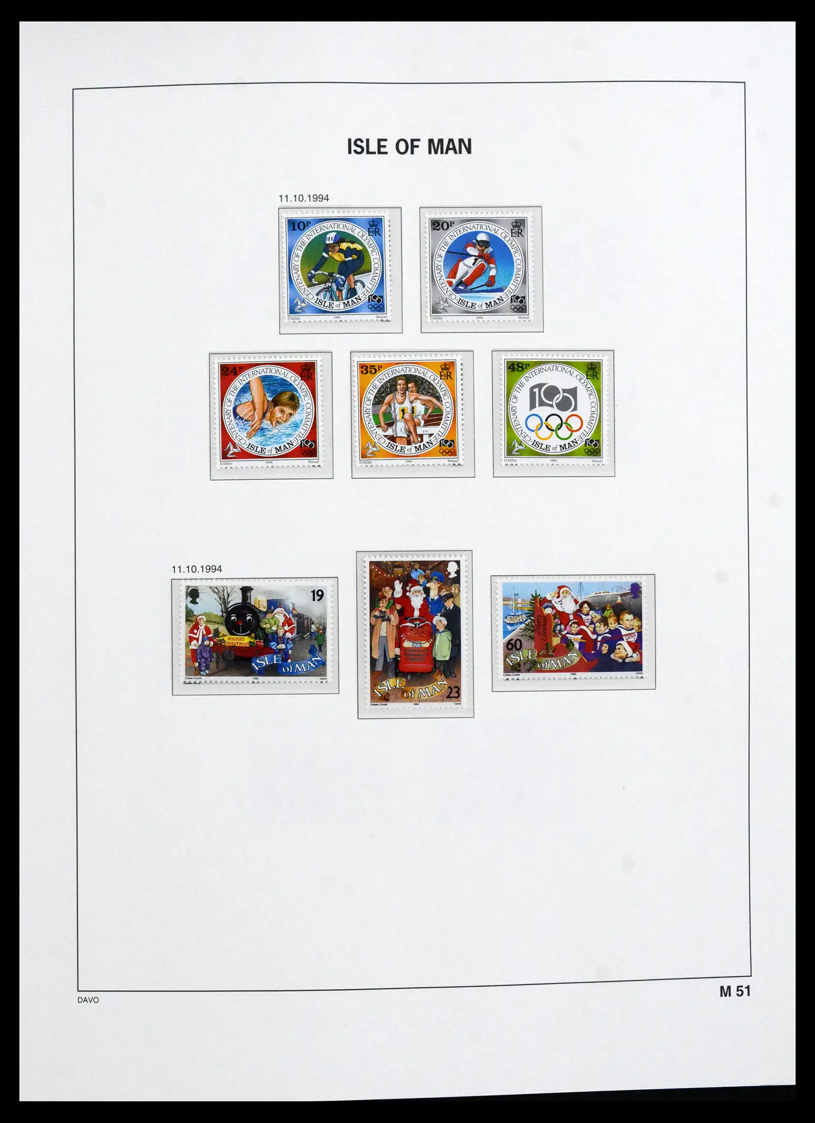 41667 0076 - Stamp collection 41667 Isle of Man complete 1973-2000.