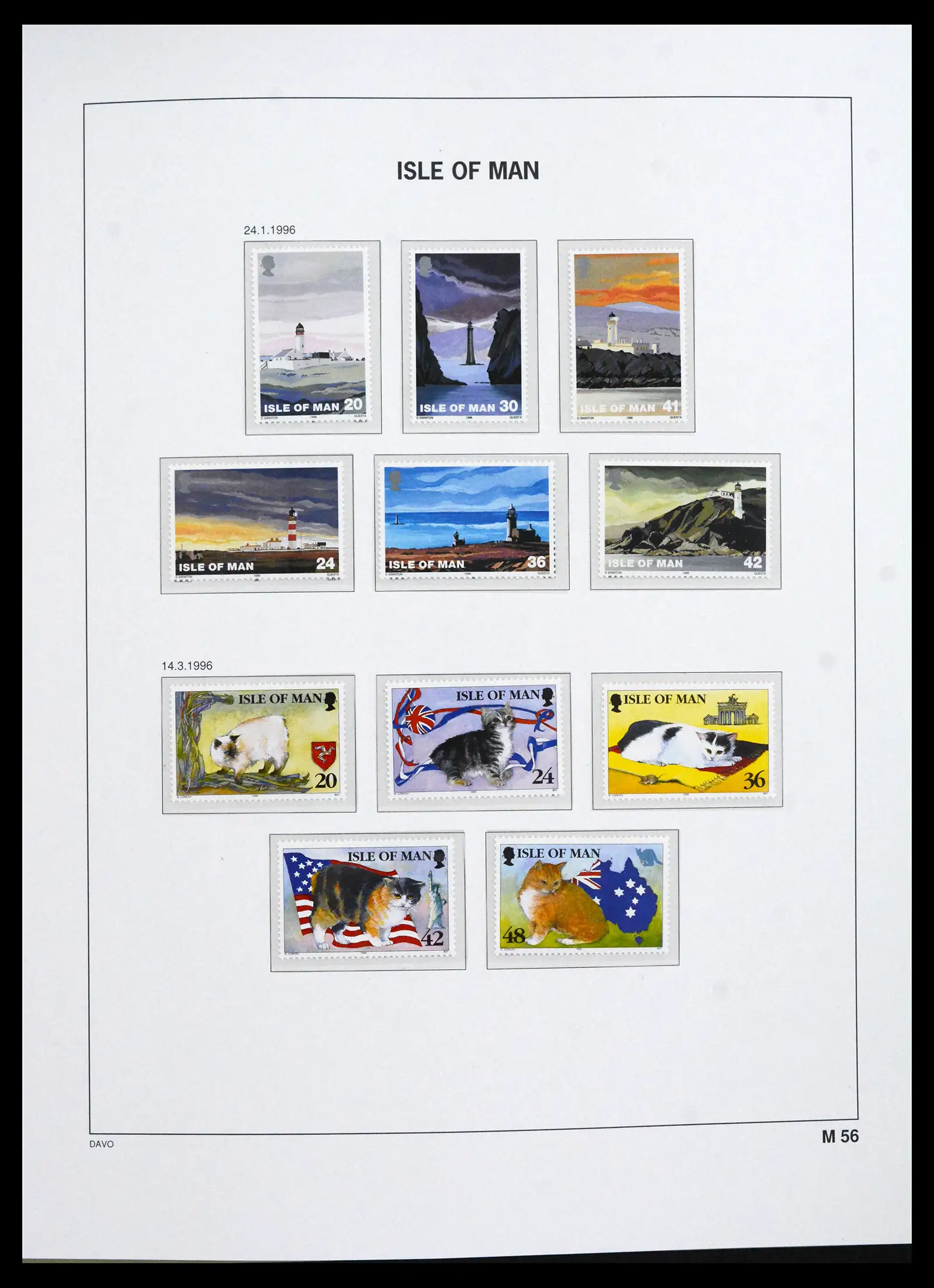 41667 0081 - Stamp collection 41667 Isle of Man complete 1973-2000.