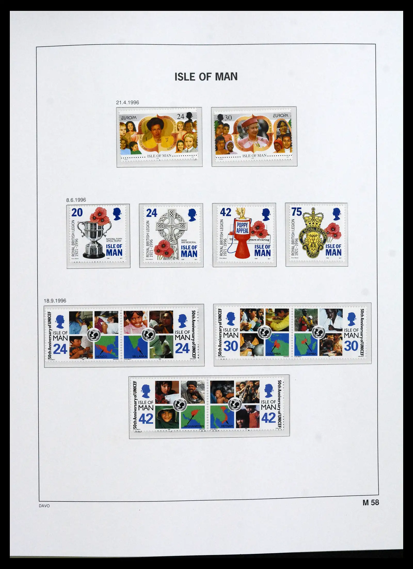 41667 0083 - Stamp collection 41667 Isle of Man complete 1973-2000.