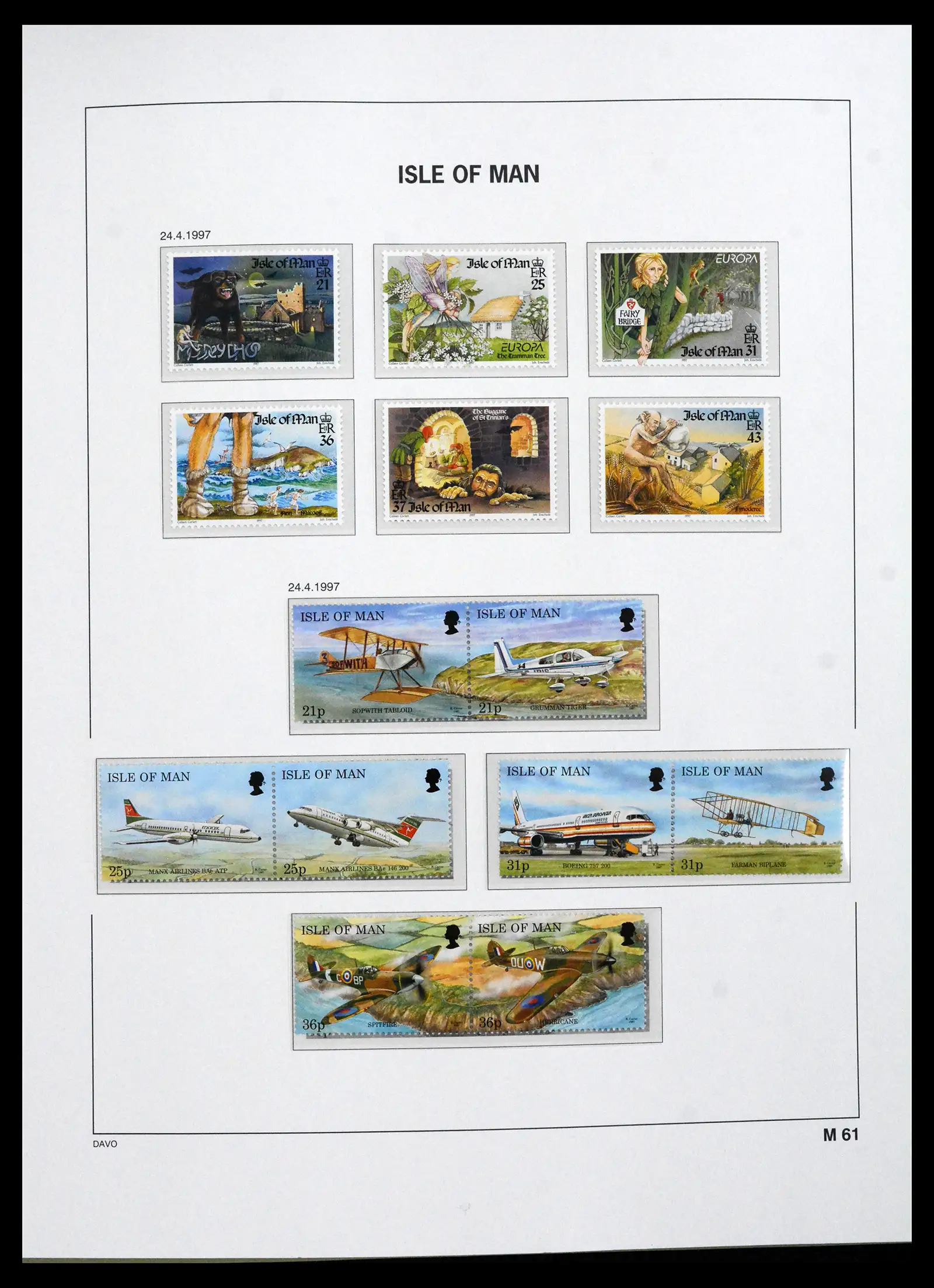 41667 0086 - Stamp collection 41667 Isle of Man complete 1973-2000.