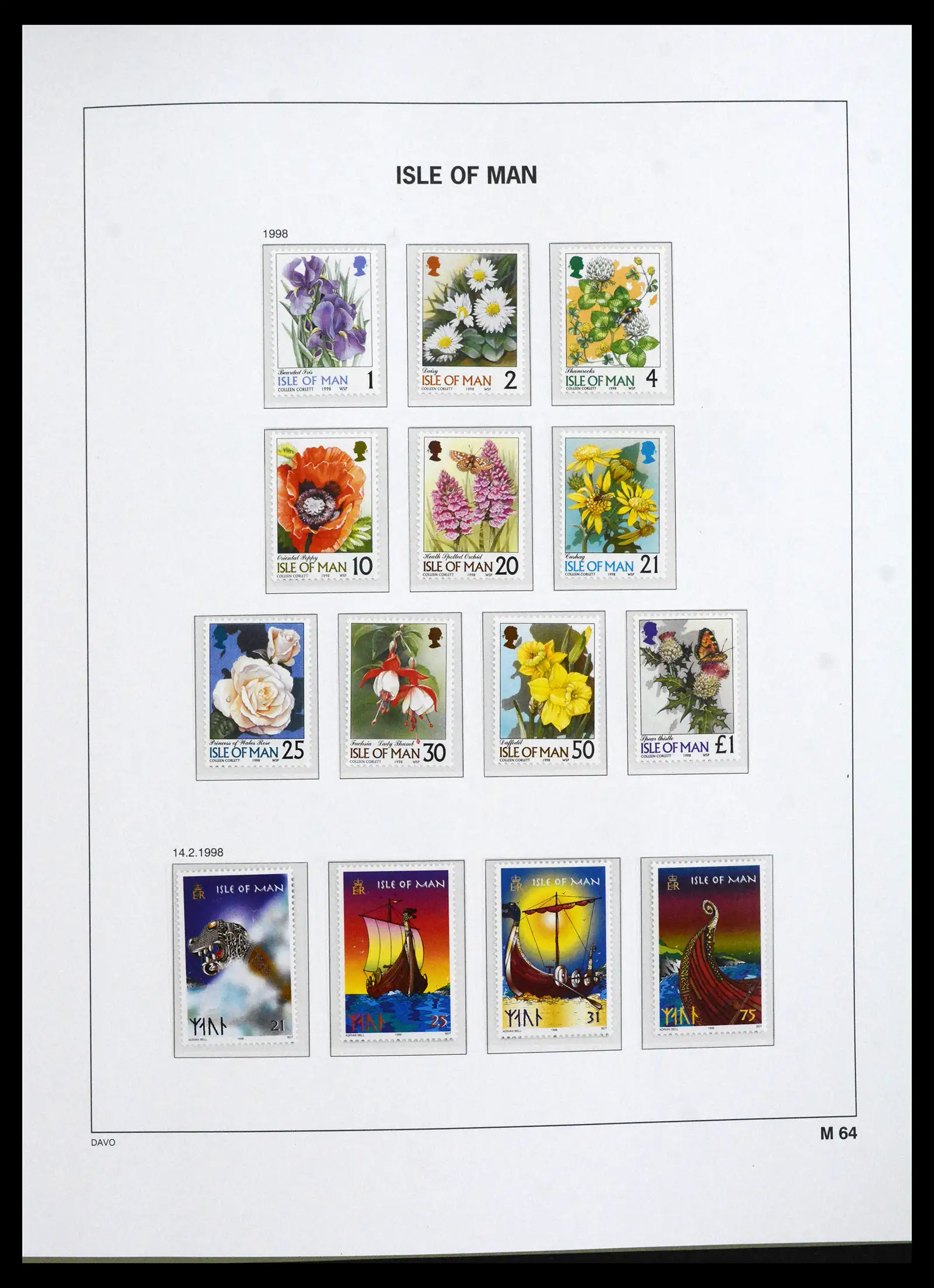 41667 0089 - Stamp collection 41667 Isle of Man complete 1973-2000.