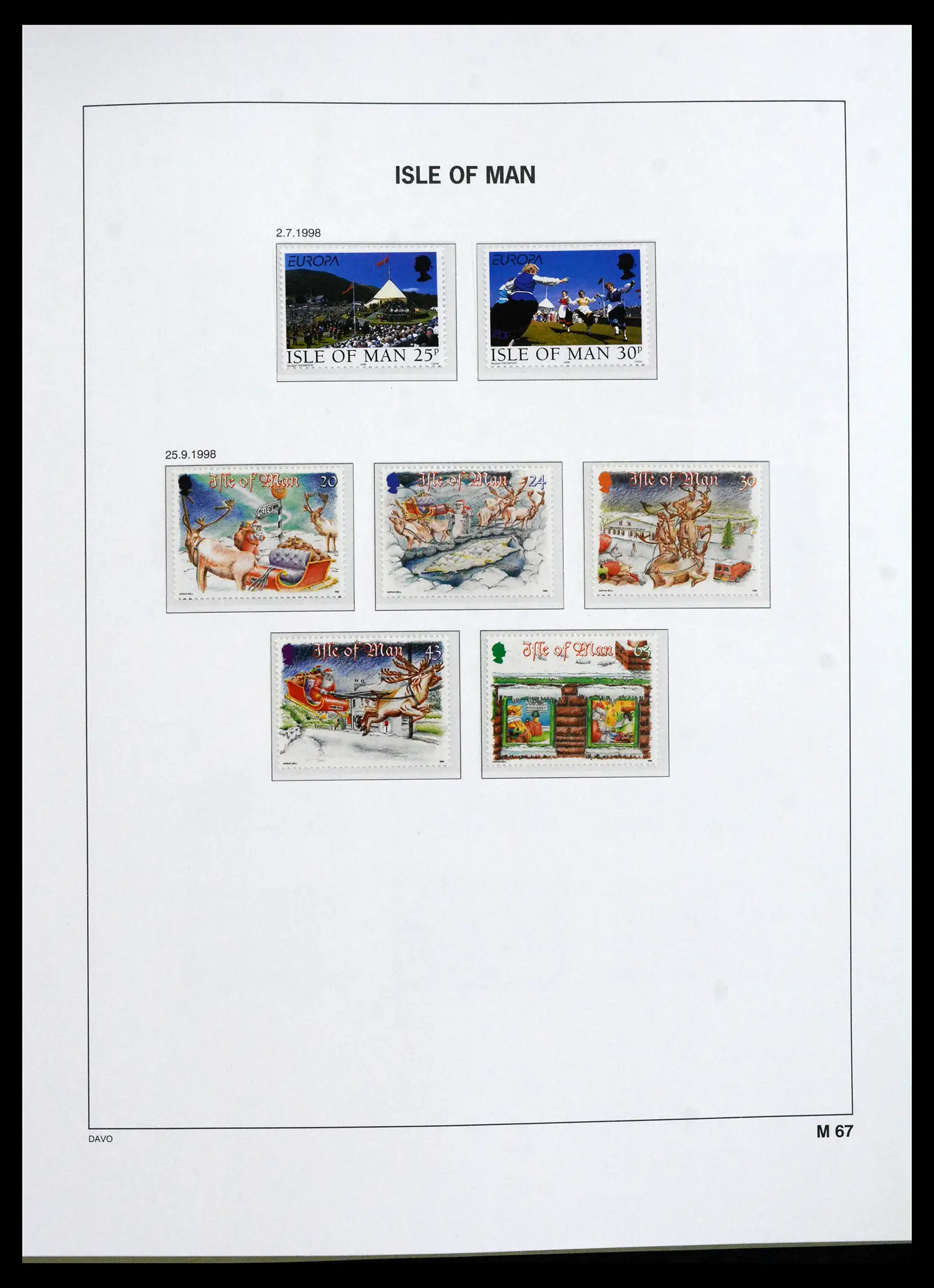 41667 0092 - Stamp collection 41667 Isle of Man complete 1973-2000.