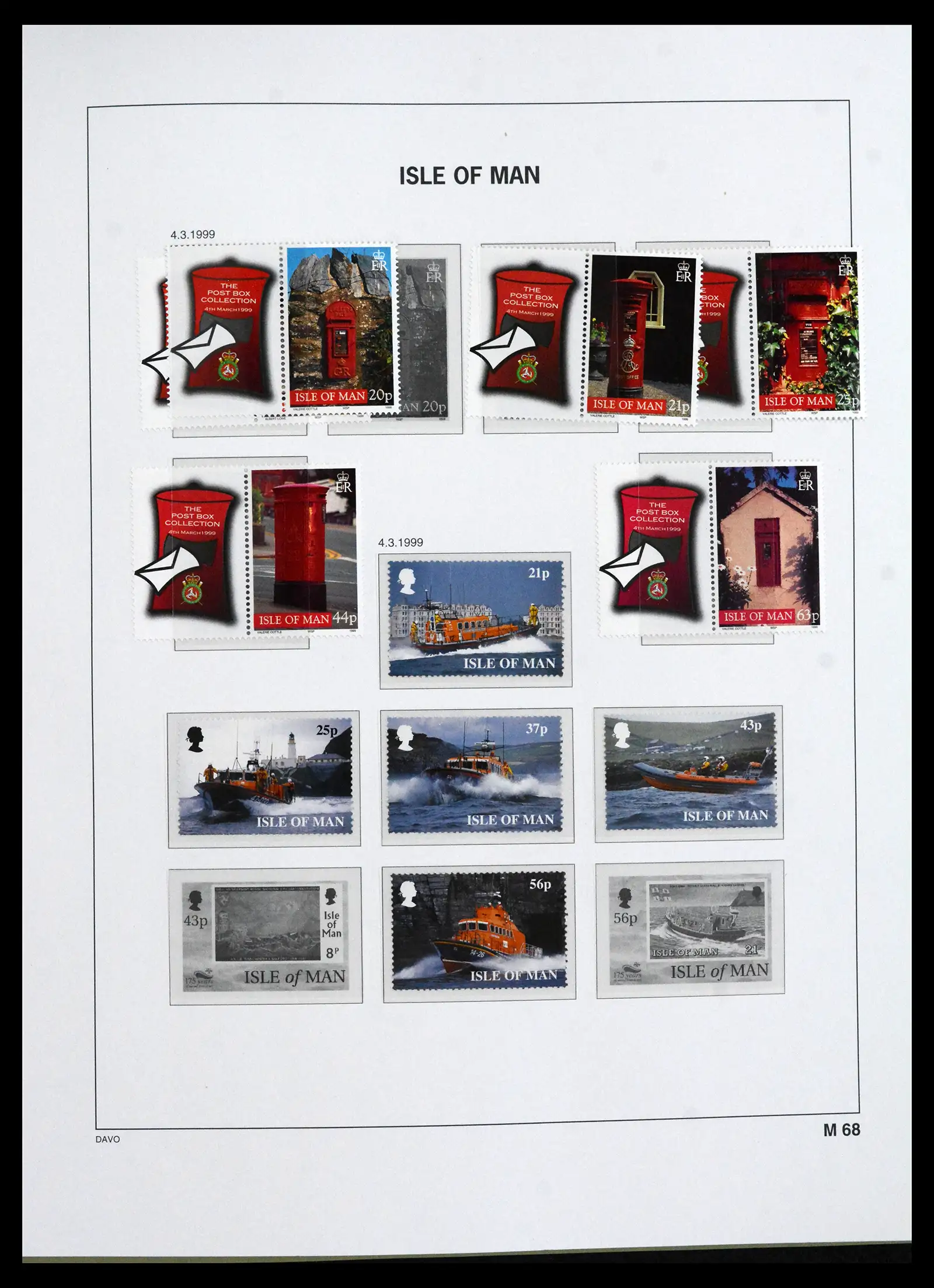 41667 0093 - Stamp collection 41667 Isle of Man complete 1973-2000.