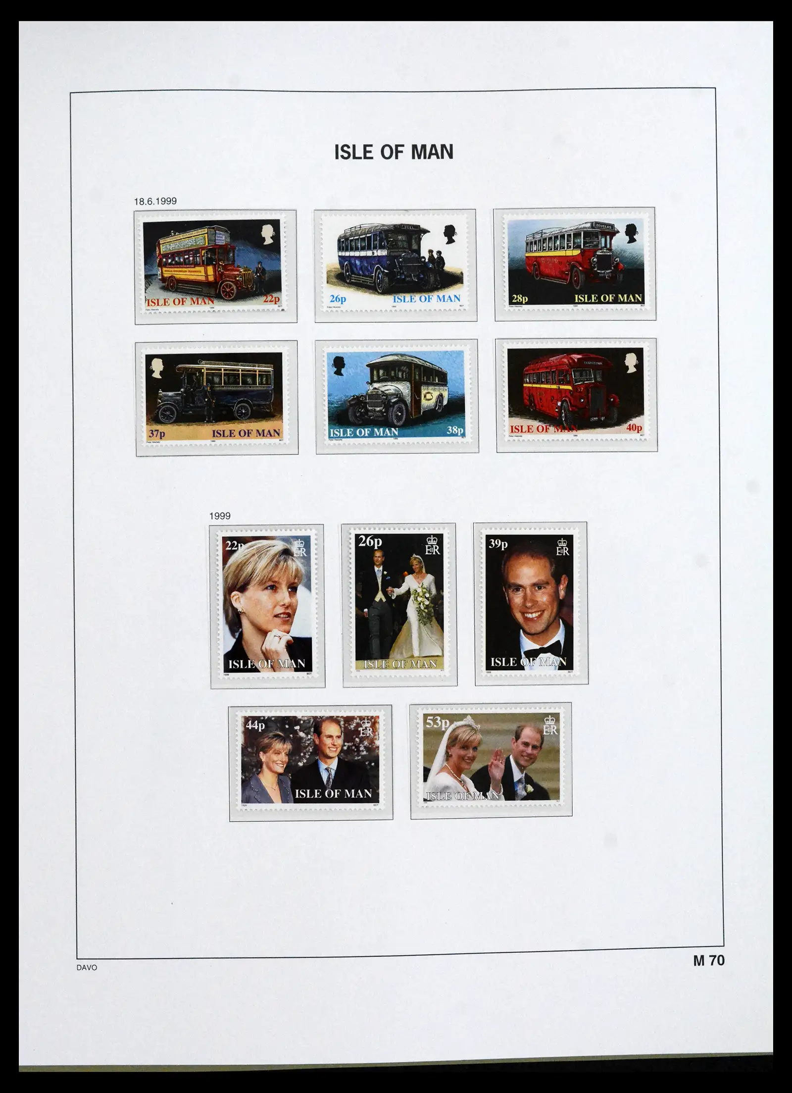 41667 0095 - Stamp collection 41667 Isle of Man complete 1973-2000.