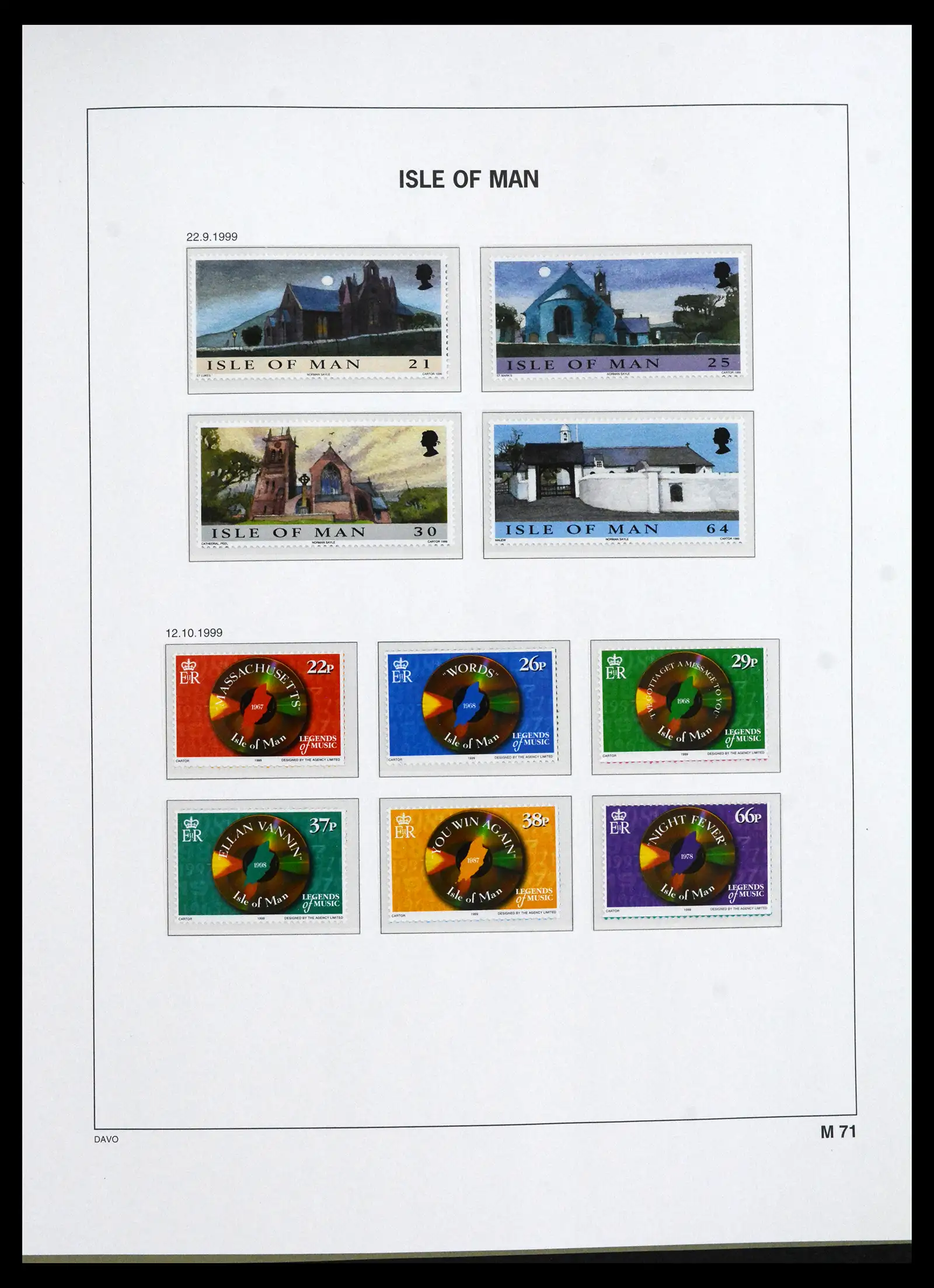 41667 0096 - Stamp collection 41667 Isle of Man complete 1973-2000.