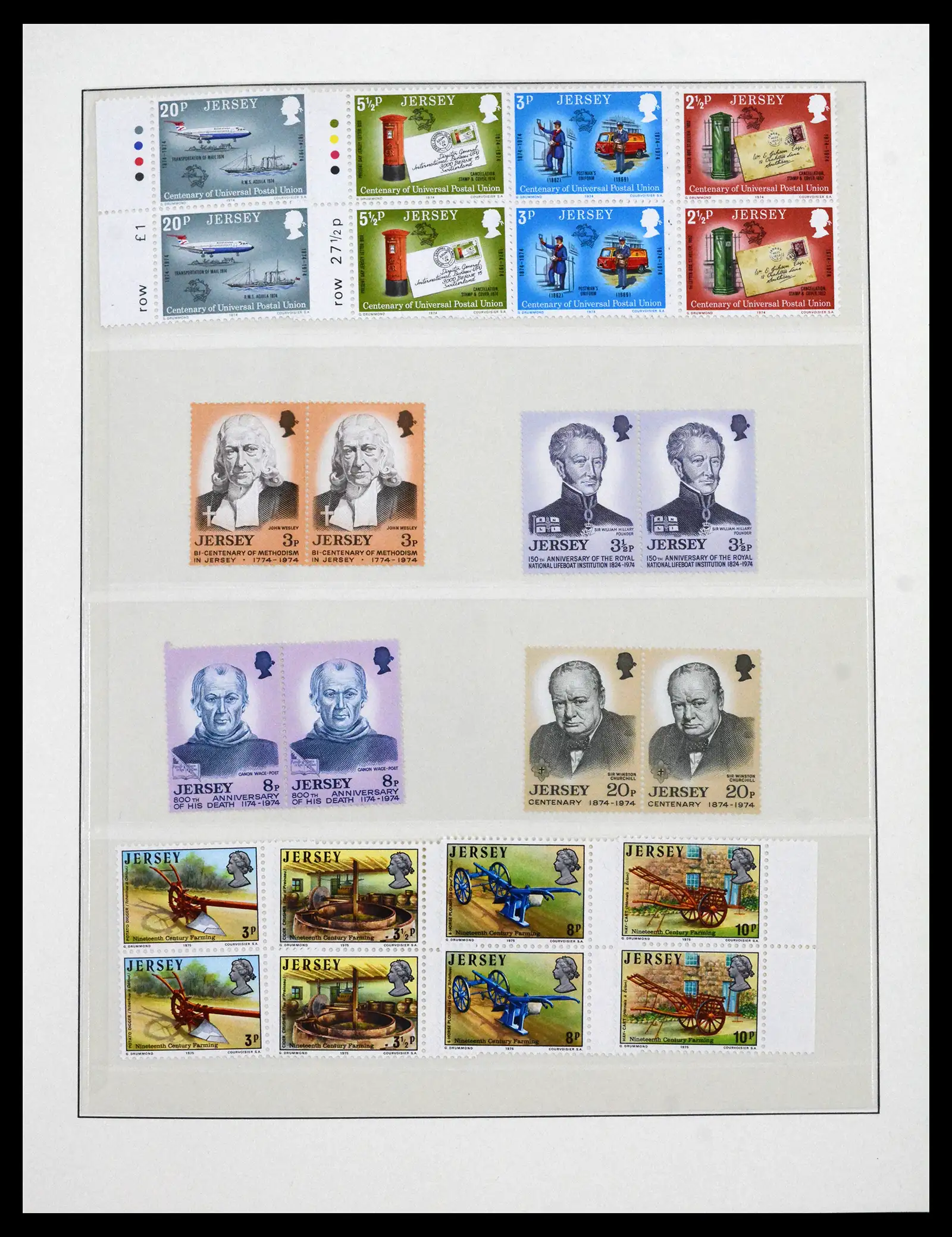 41668 0007 - Stamp collection 41668 Jersey 1969-2005.