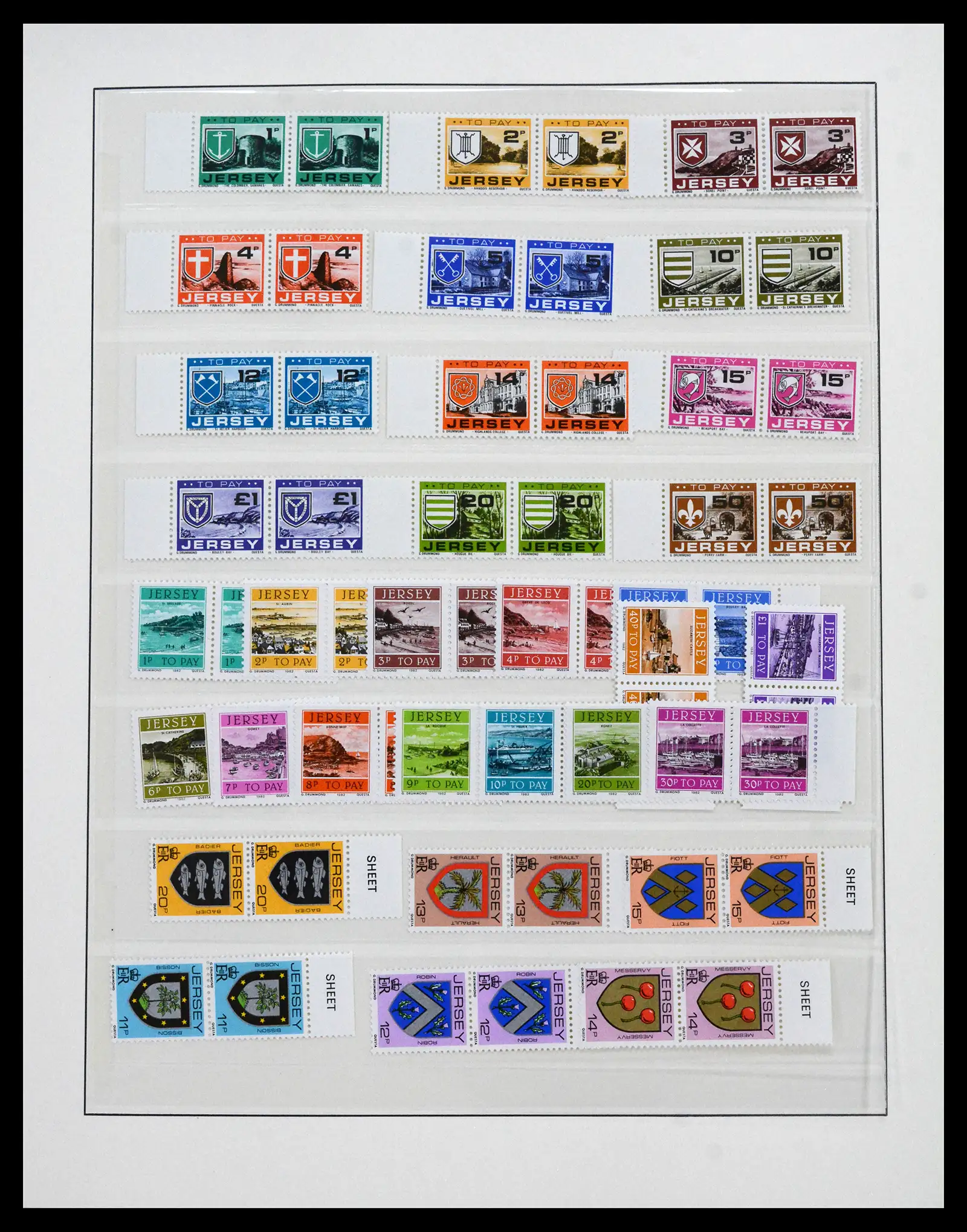 41668 0022 - Stamp collection 41668 Jersey 1969-2005.