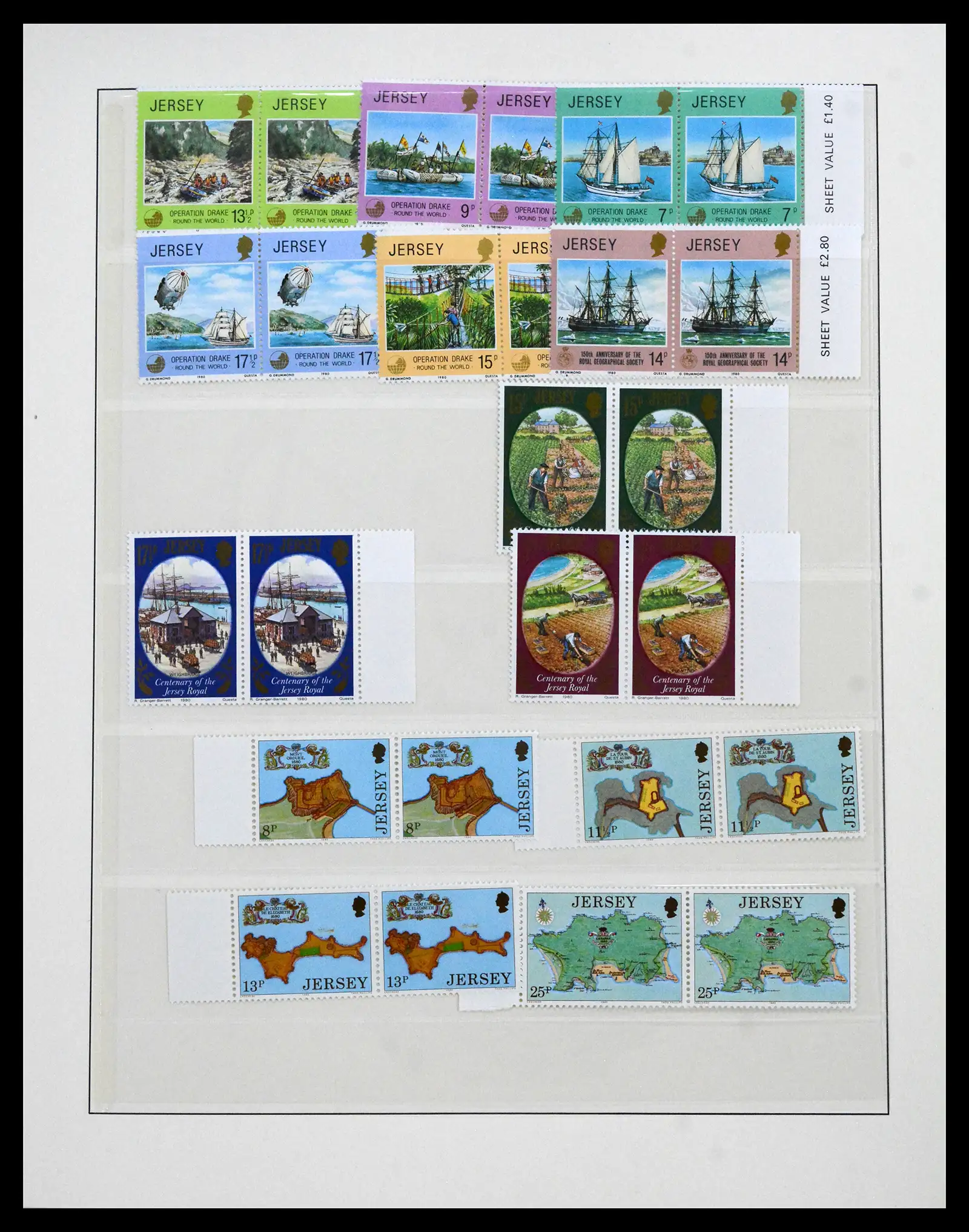 41668 0027 - Stamp collection 41668 Jersey 1969-2005.