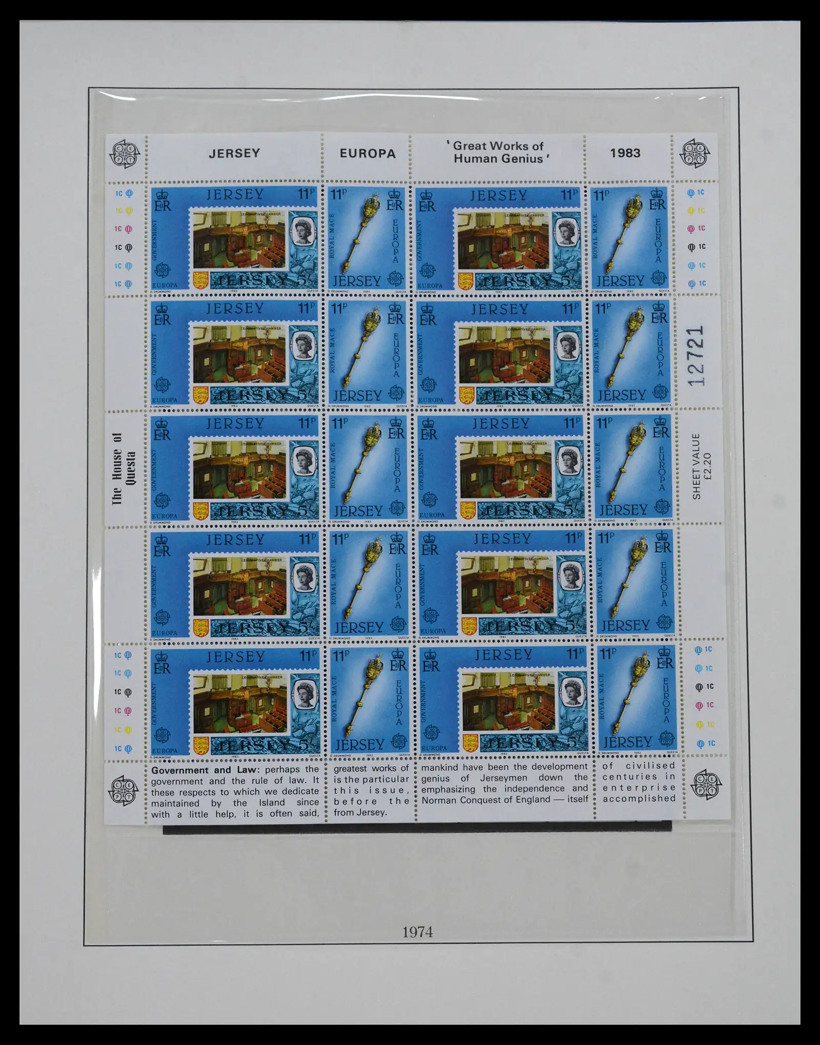41668 0036 - Stamp collection 41668 Jersey 1969-2005.