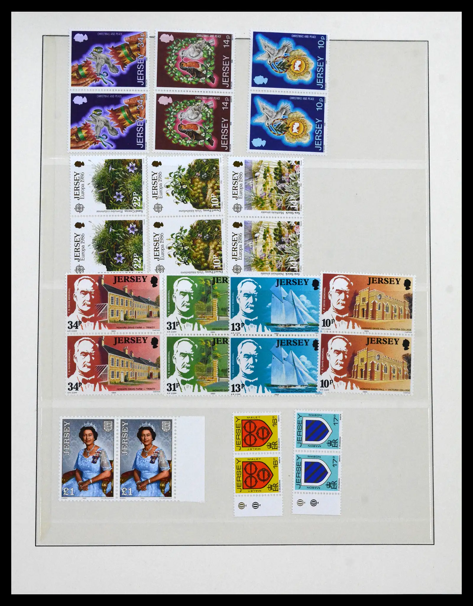 41668 0050 - Stamp collection 41668 Jersey 1969-2005.