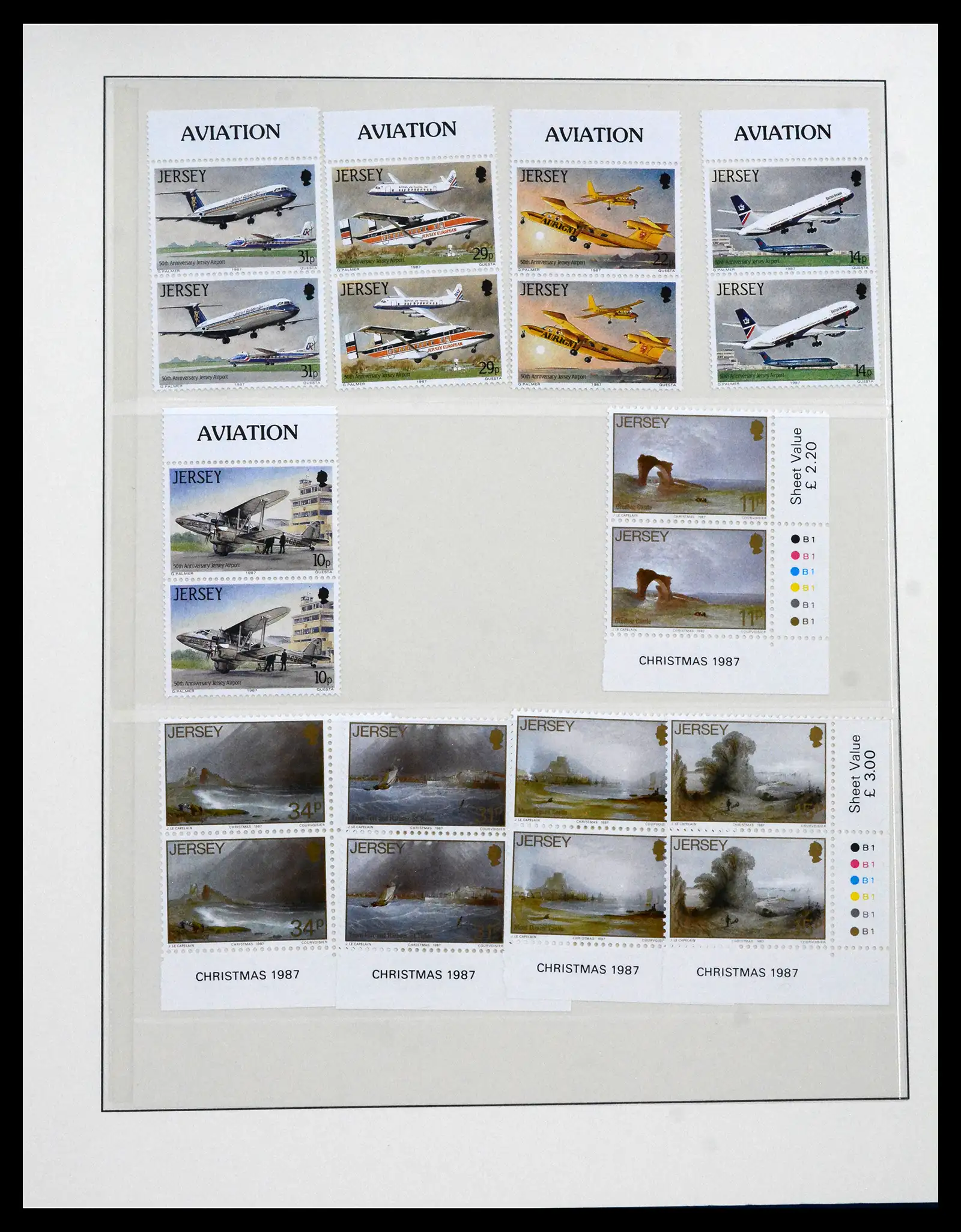 41668 0052 - Stamp collection 41668 Jersey 1969-2005.