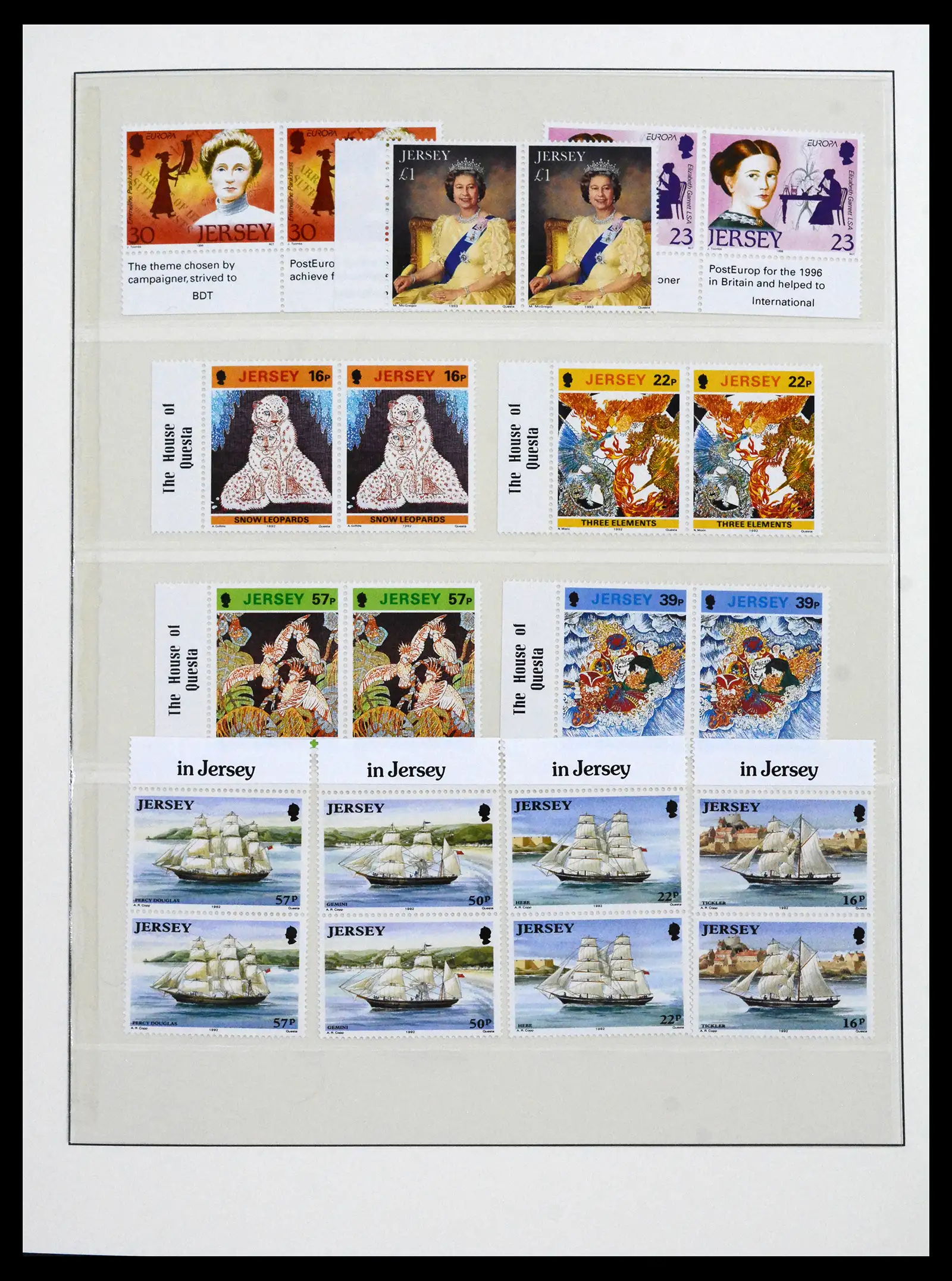 41668 0076 - Stamp collection 41668 Jersey 1969-2005.