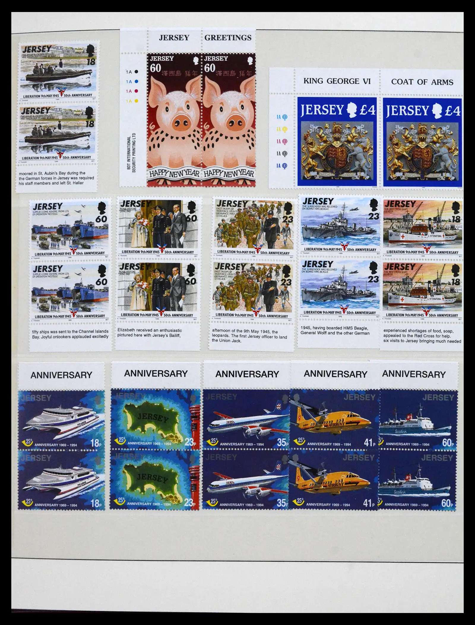 41668 0084 - Stamp collection 41668 Jersey 1969-2005.