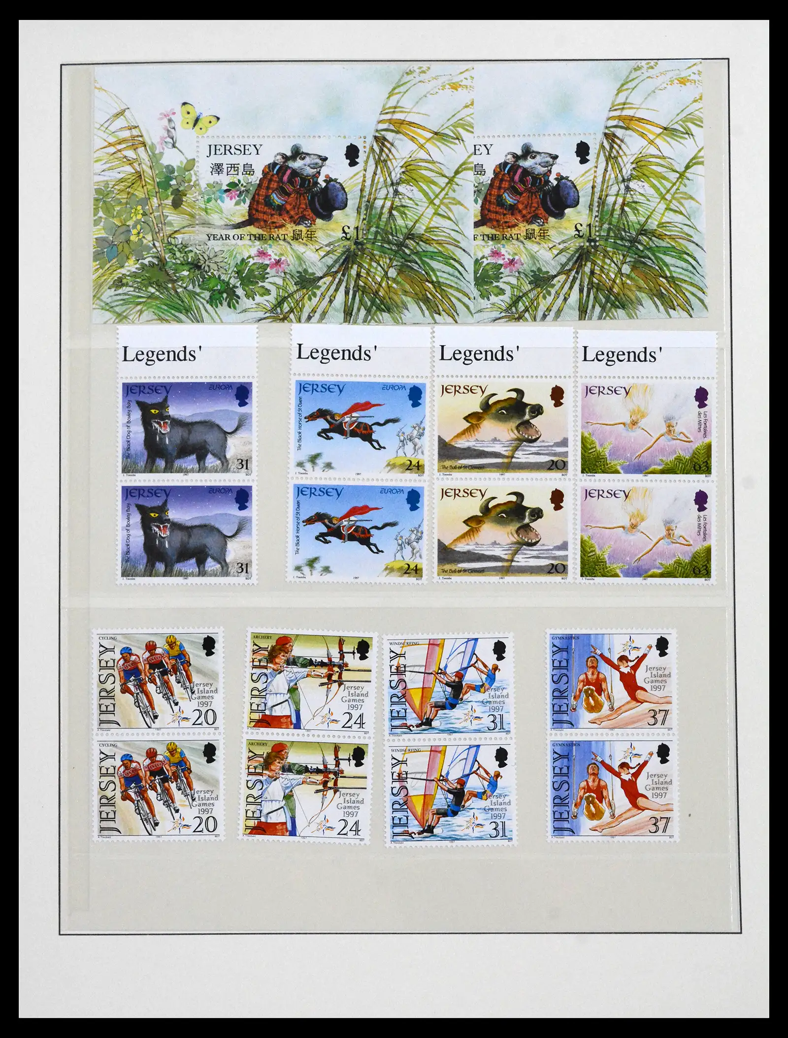 41668 0092 - Stamp collection 41668 Jersey 1969-2005.
