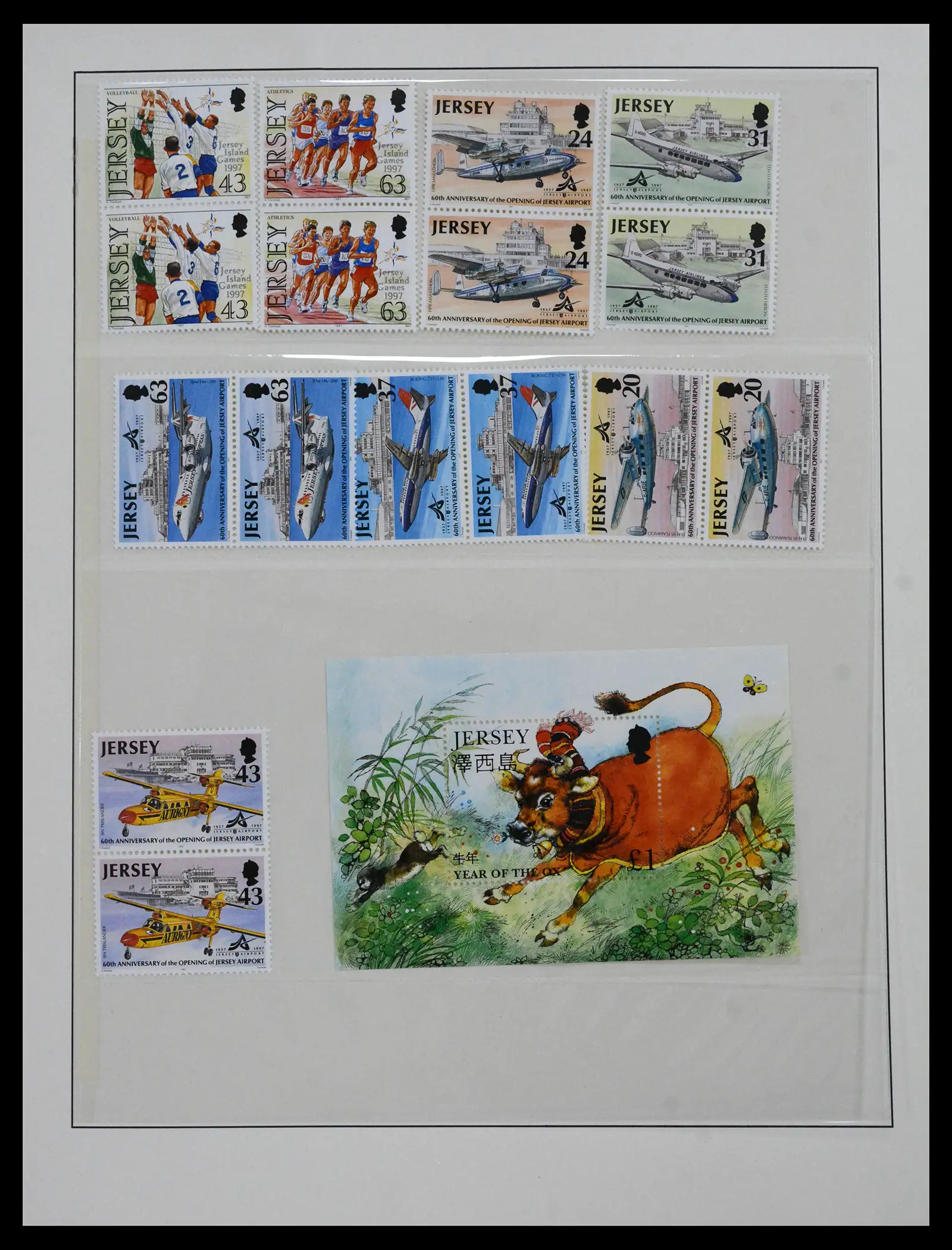 41668 0093 - Stamp collection 41668 Jersey 1969-2005.