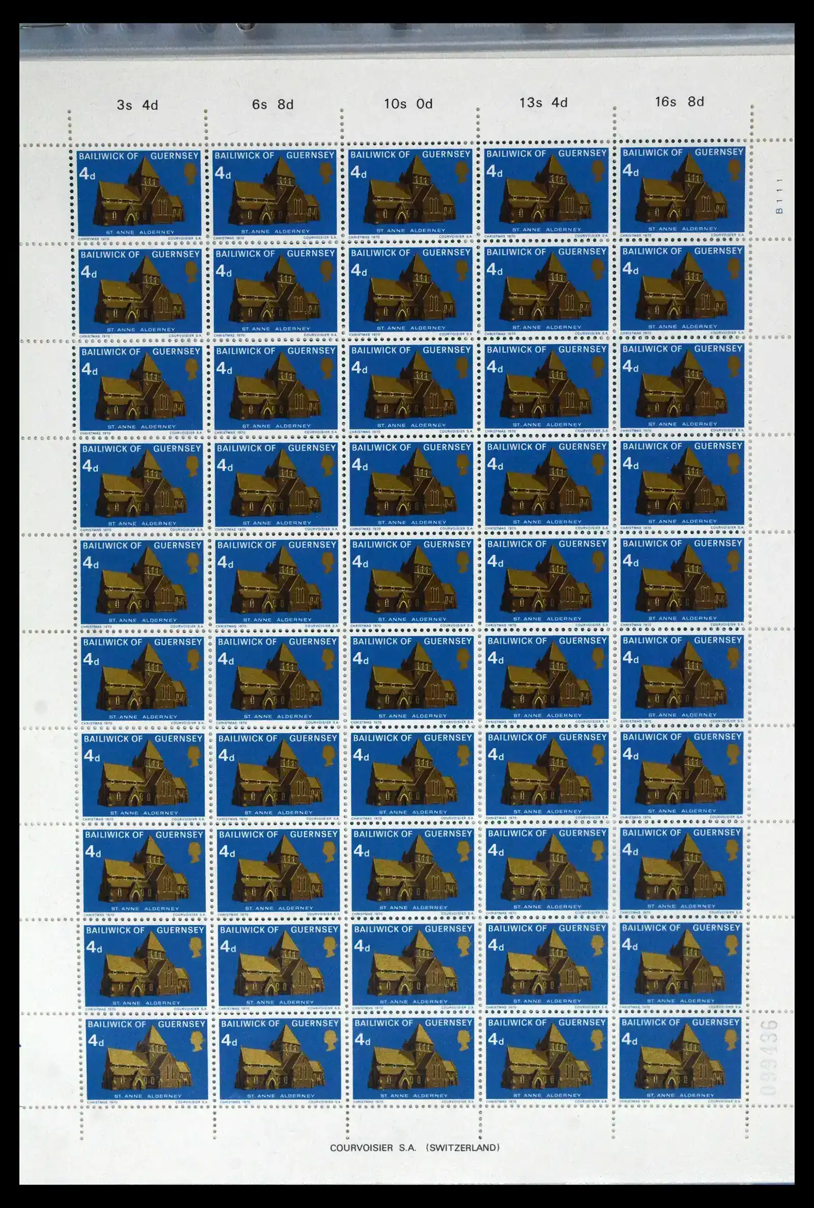 41669 0005 - Postzegelverzameling 41669 Guernsey complete vellen 1969-1975.