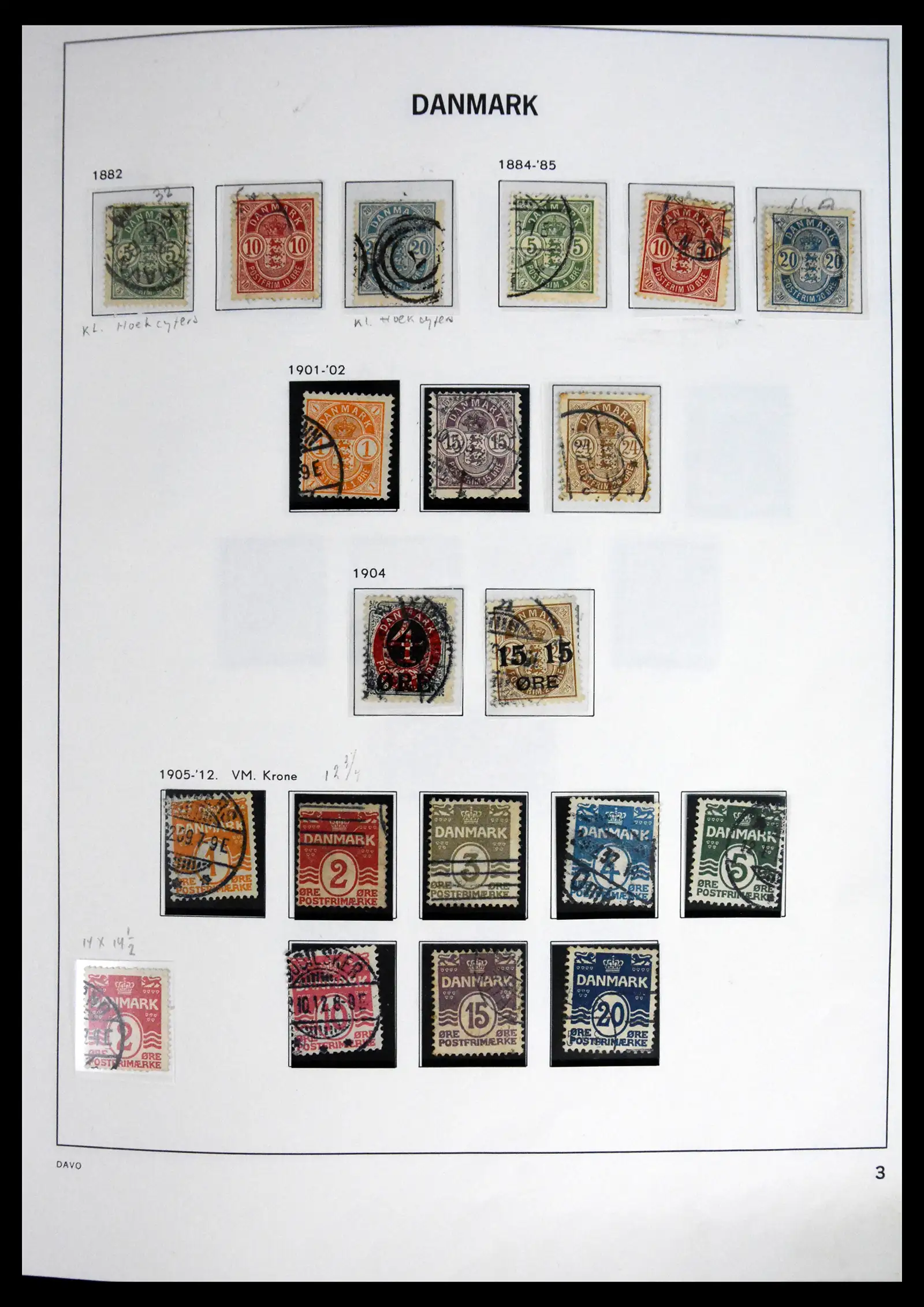 41672 0003 - Stamp collection 41672 Denmark 1851-2013.