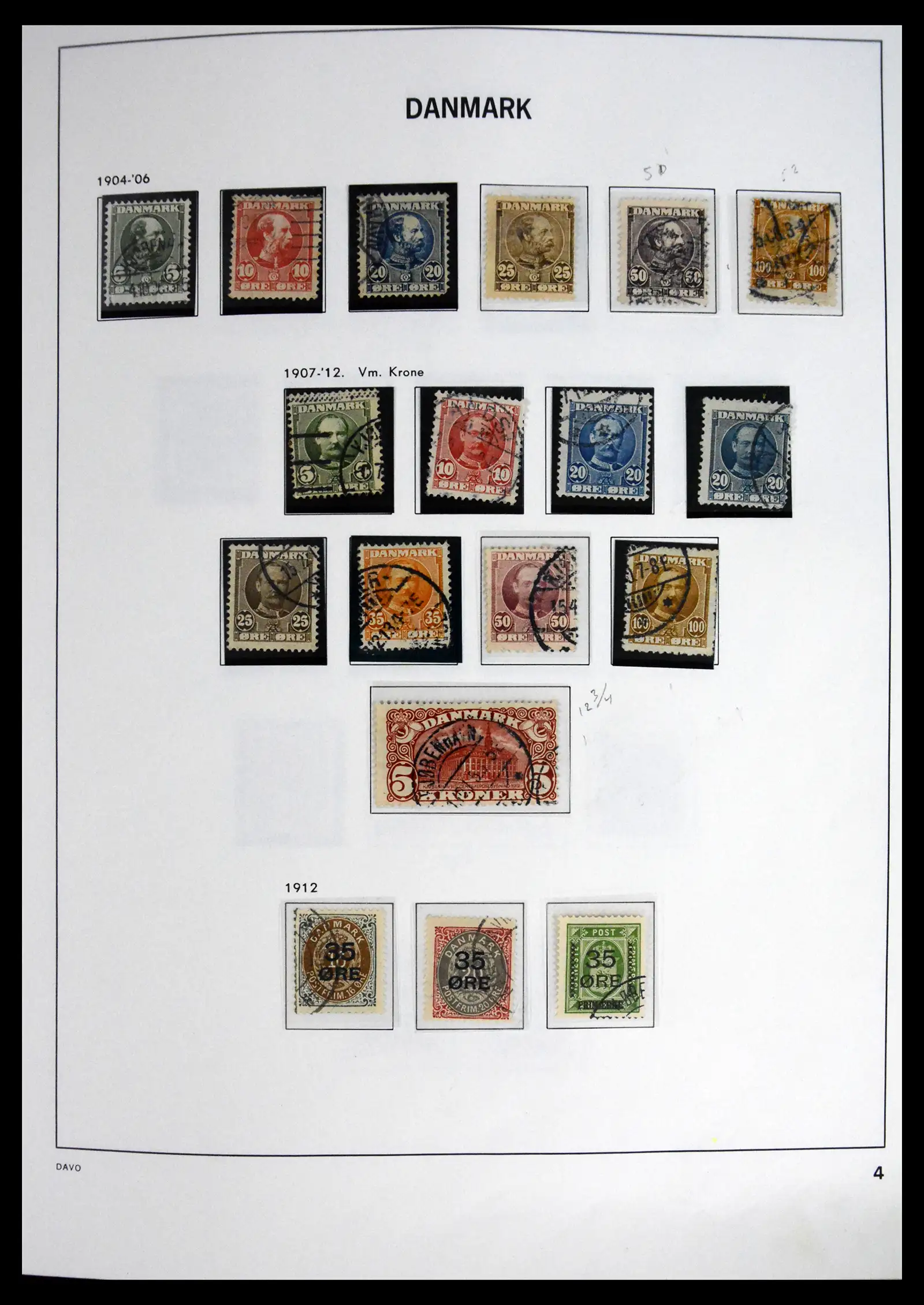 41672 0004 - Stamp collection 41672 Denmark 1851-2013.