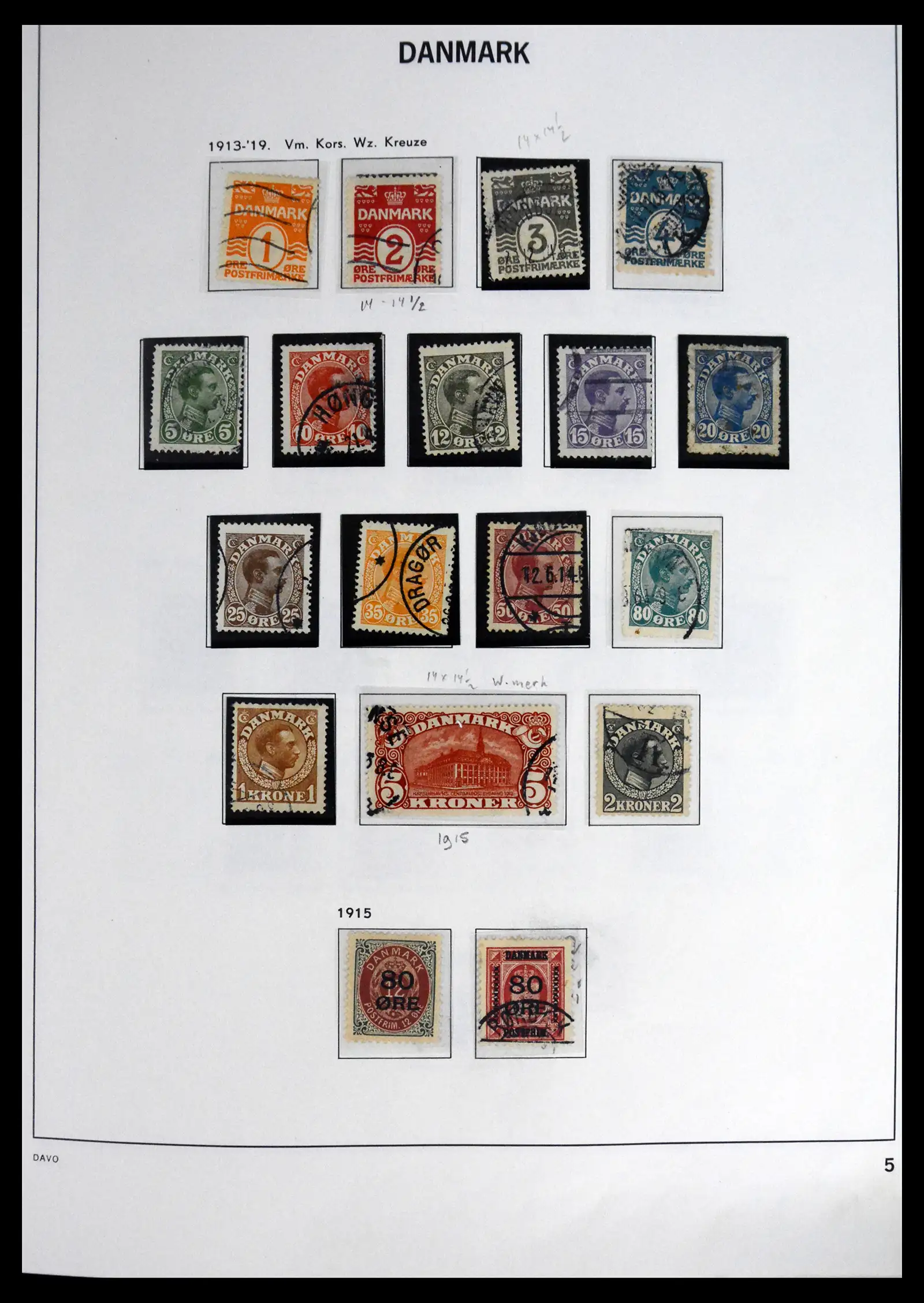 41672 0005 - Stamp collection 41672 Denmark 1851-2013.