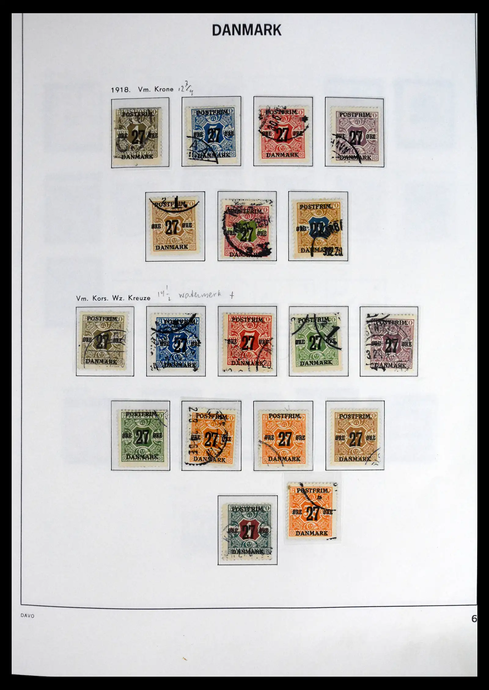 41672 0006 - Stamp collection 41672 Denmark 1851-2013.