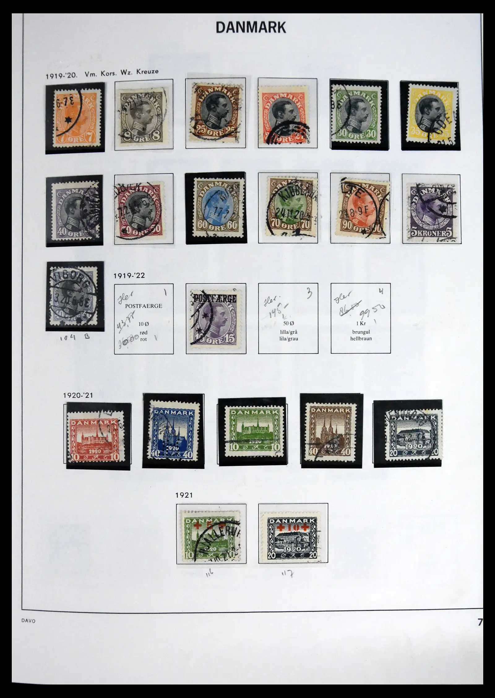 41672 0007 - Stamp collection 41672 Denmark 1851-2013.