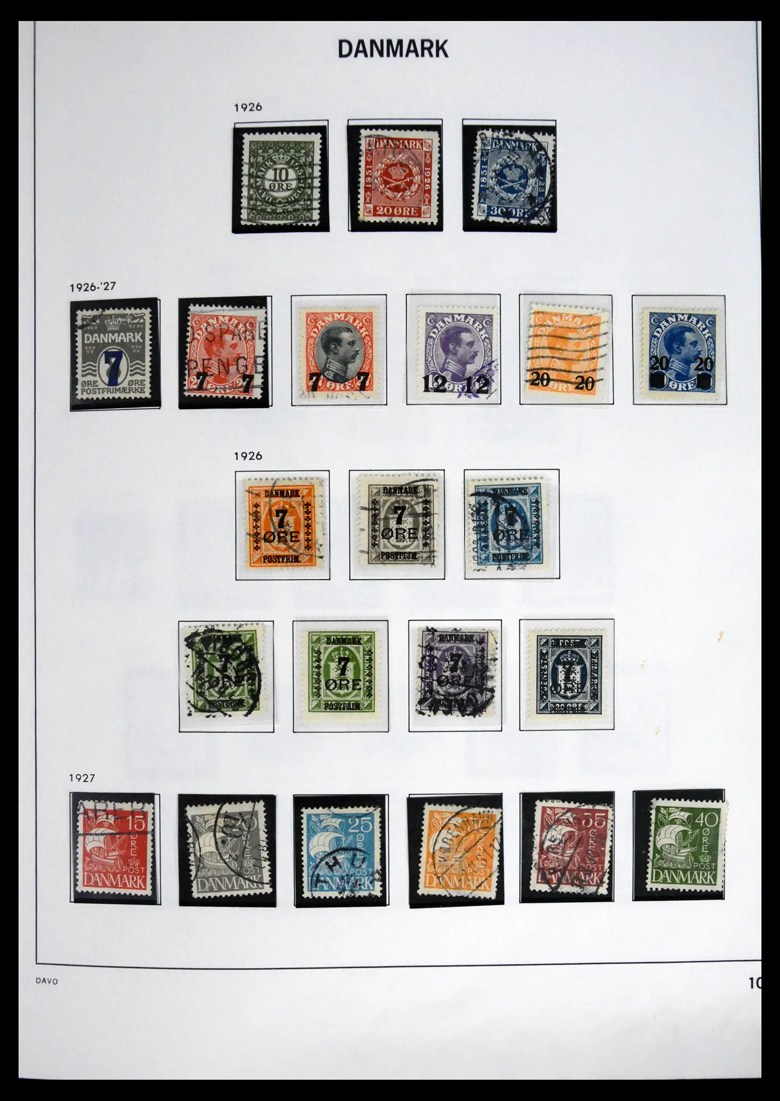 41672 0010 - Stamp collection 41672 Denmark 1851-2013.
