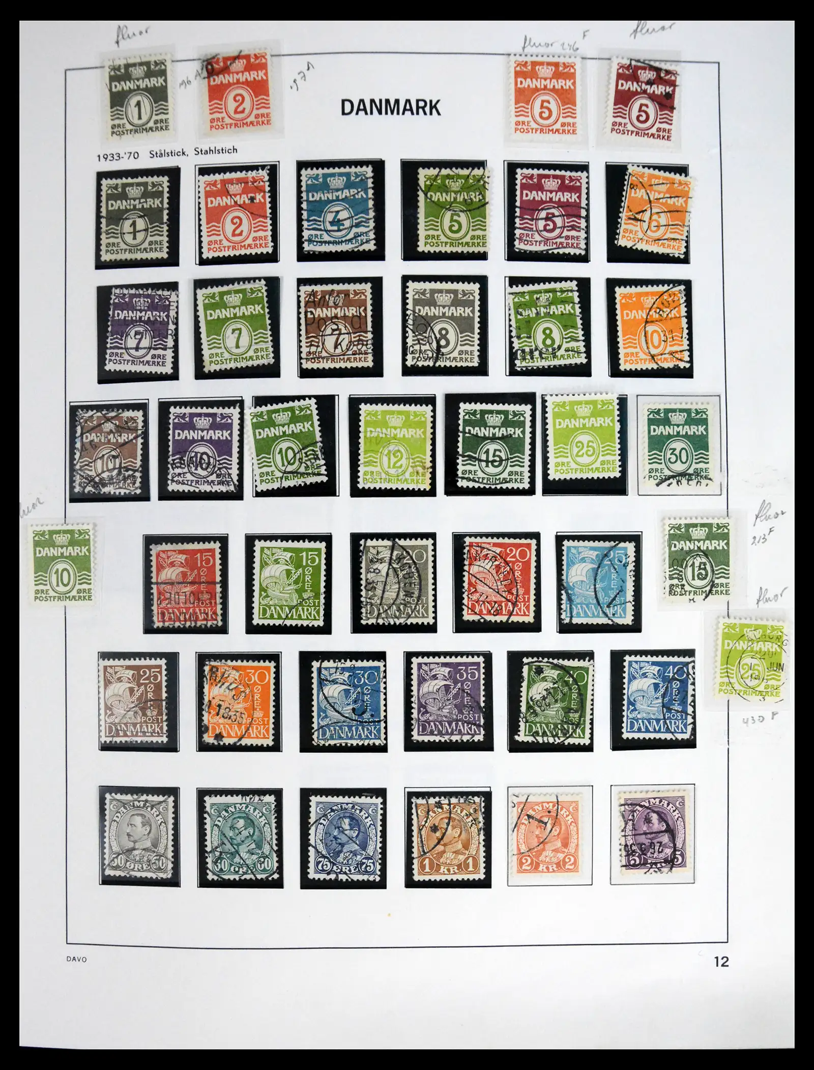 41672 0012 - Stamp collection 41672 Denmark 1851-2013.