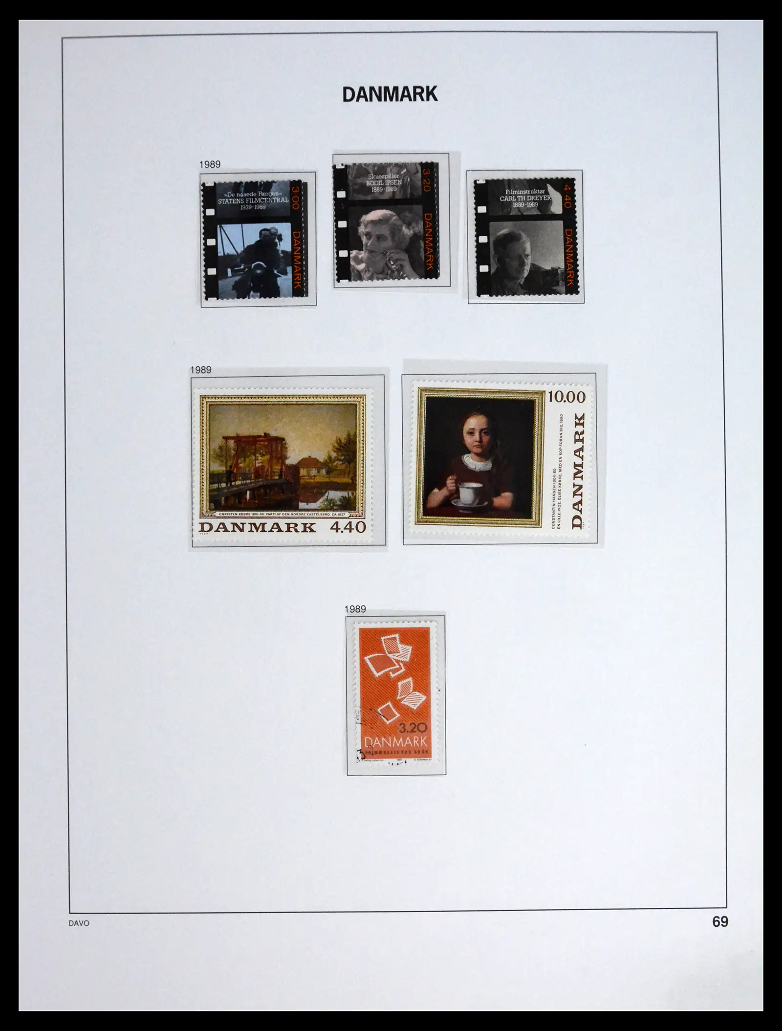 41672 0069 - Postzegelverzameling 41672 Denemarken 1851-2013.