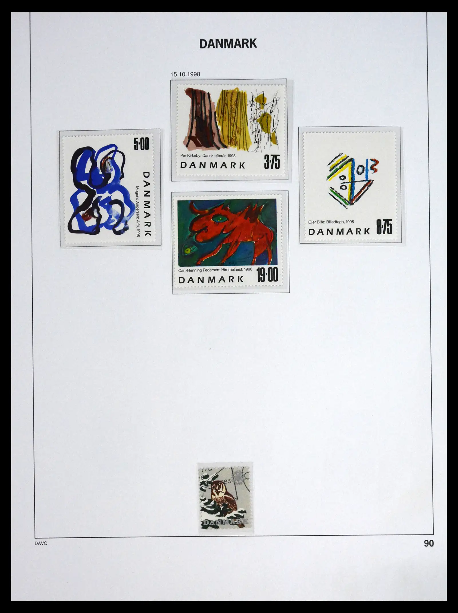 41672 0090 - Postzegelverzameling 41672 Denemarken 1851-2013.