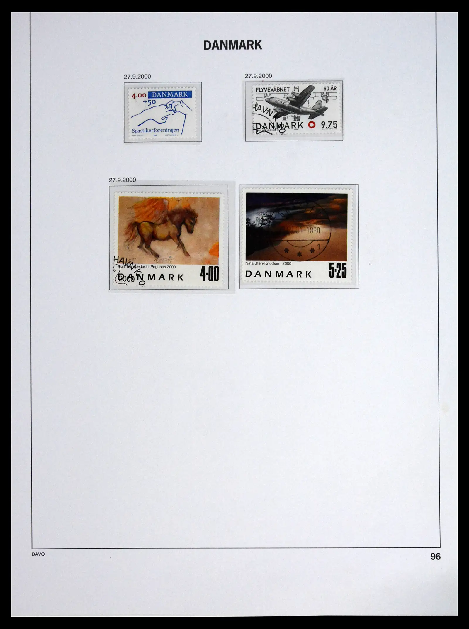 41672 0096 - Postzegelverzameling 41672 Denemarken 1851-2013.