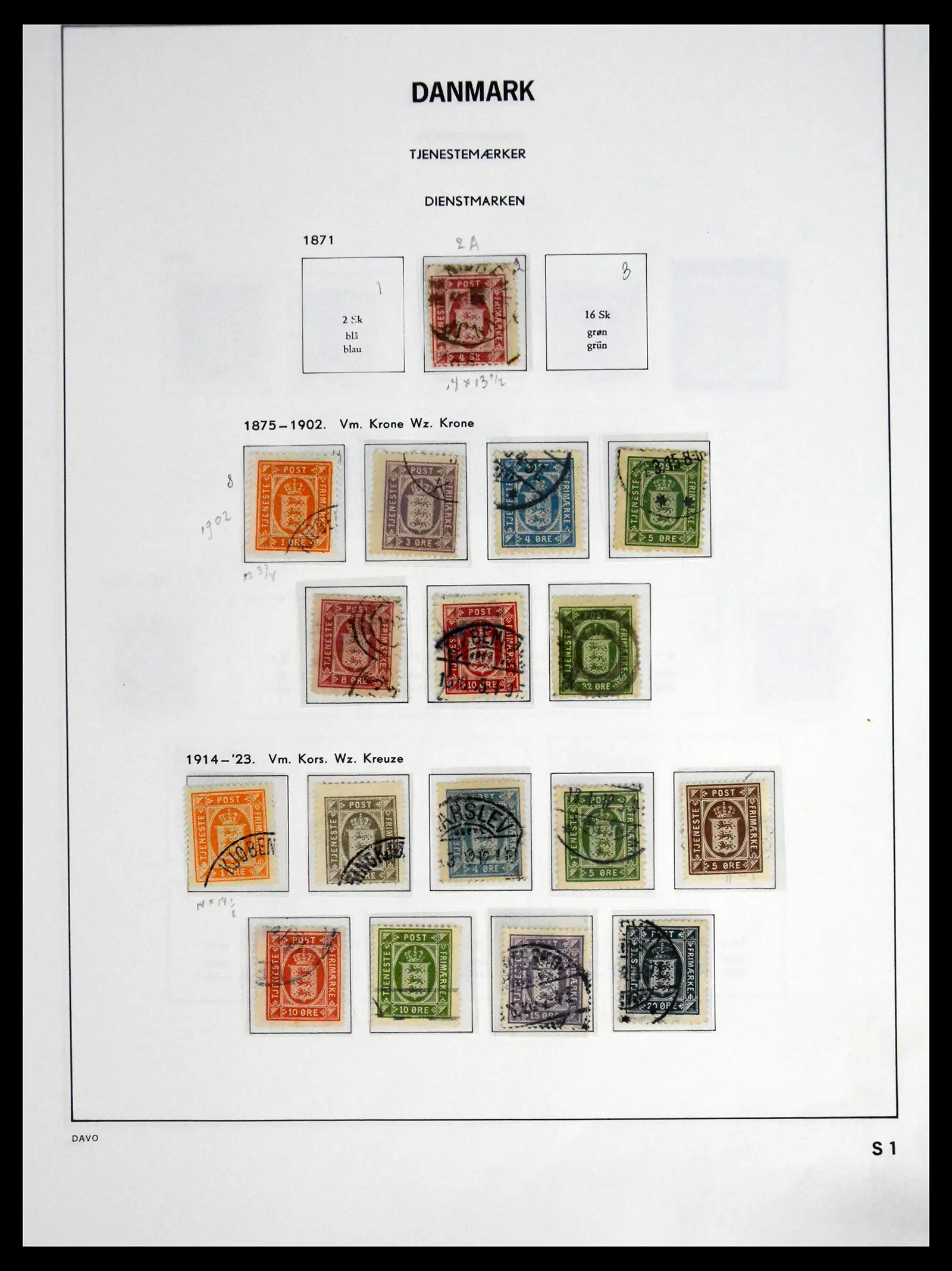 41672 0099 - Postzegelverzameling 41672 Denemarken 1851-2013.