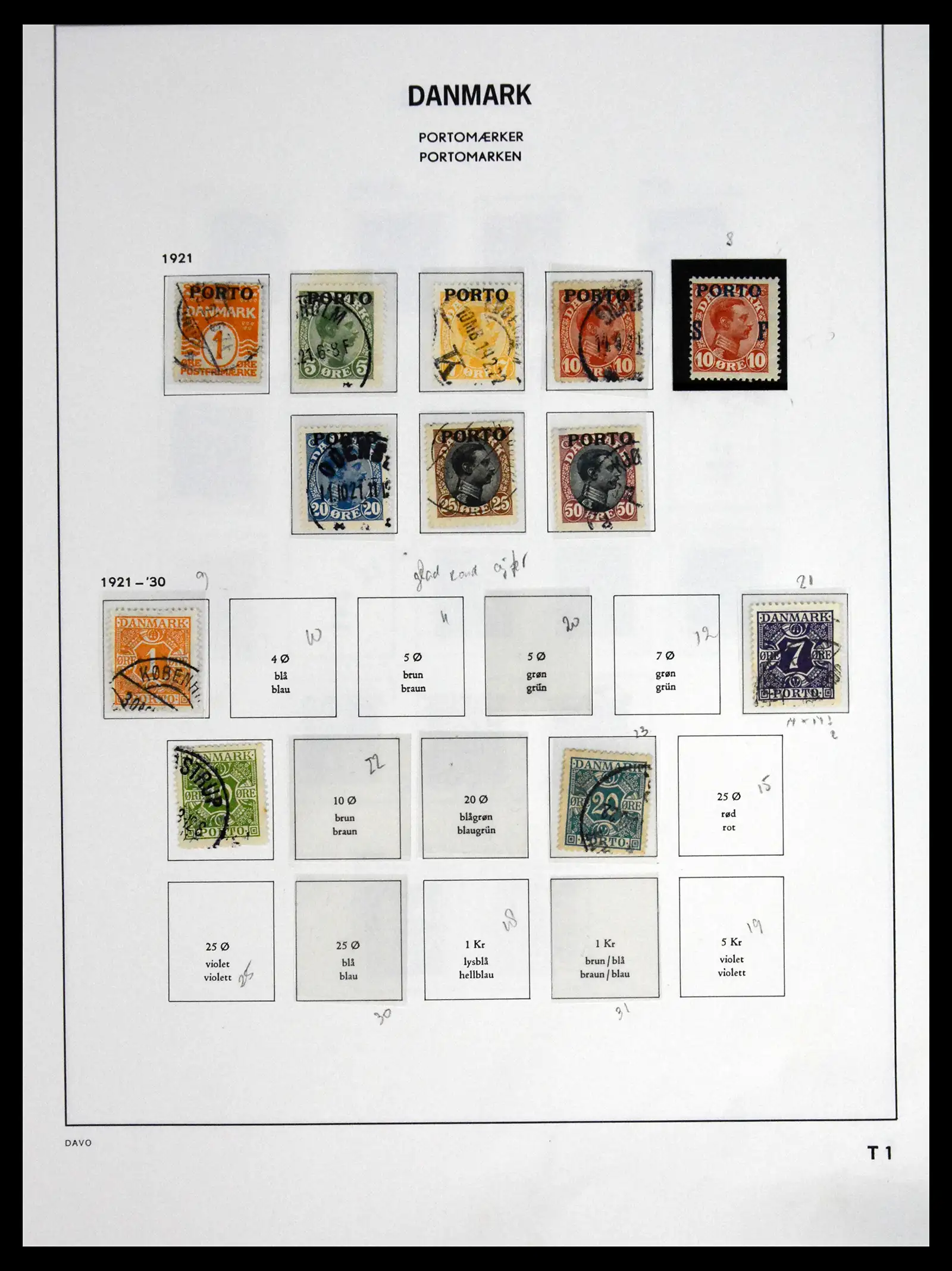 41672 0100 - Postzegelverzameling 41672 Denemarken 1851-2013.