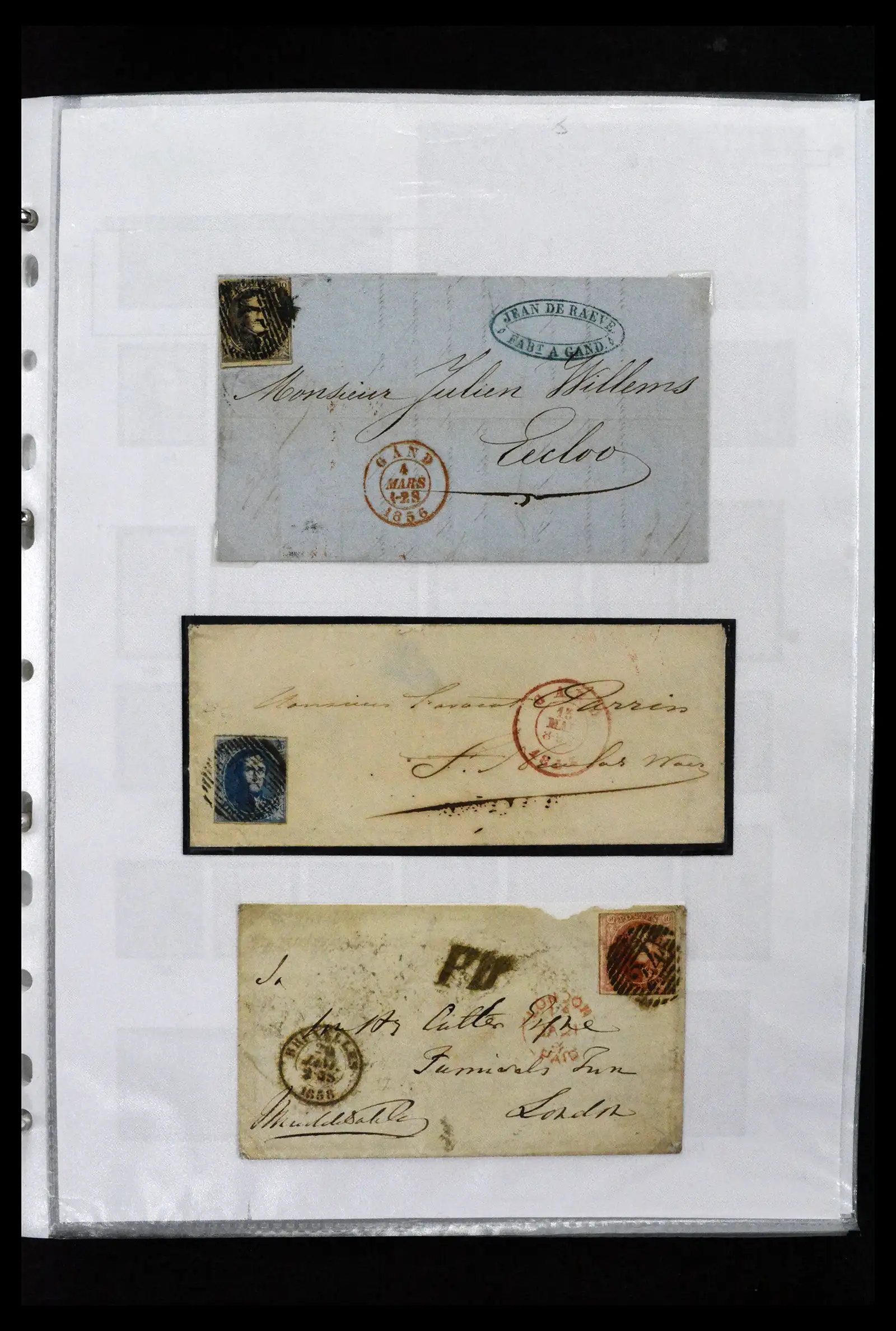 41673 0009 - Stamp collection 41673 Belgium specialised 1807-1945.