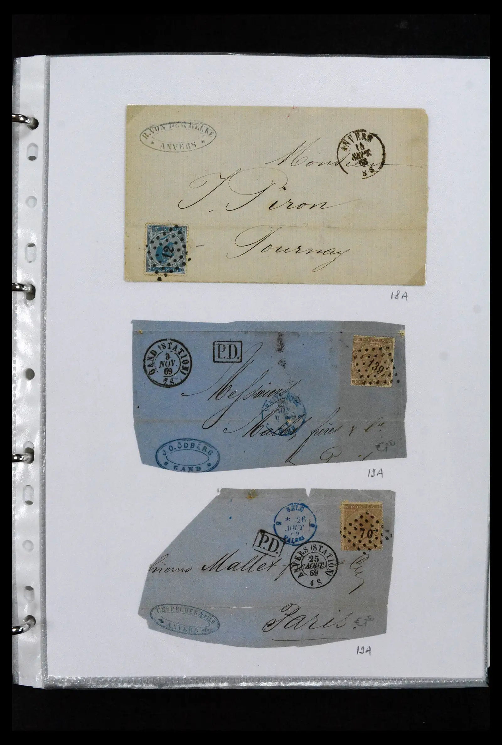 41673 0019 - Stamp collection 41673 Belgium specialised 1807-1945.