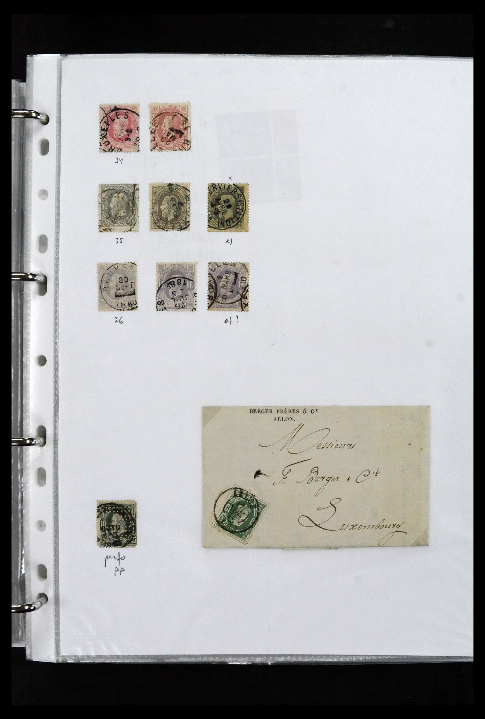 41673 0024 - Stamp collection 41673 Belgium specialised 1807-1945.