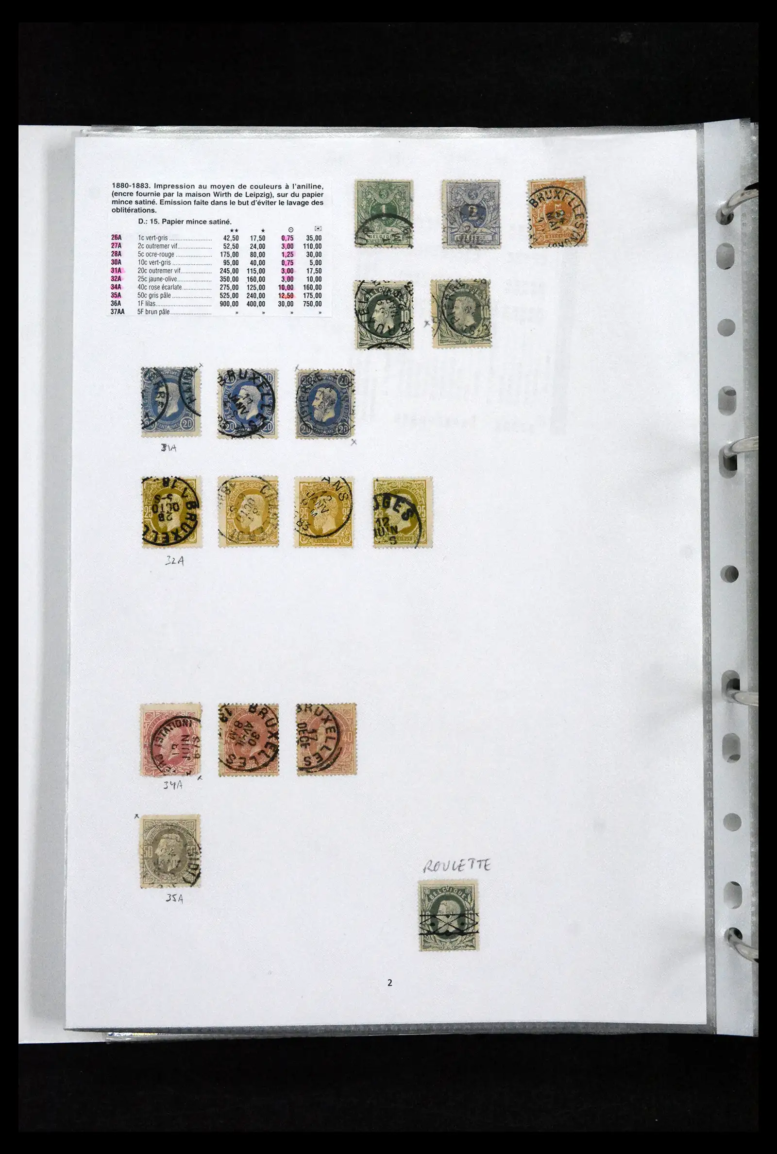 41673 0025 - Stamp collection 41673 Belgium specialised 1807-1945.